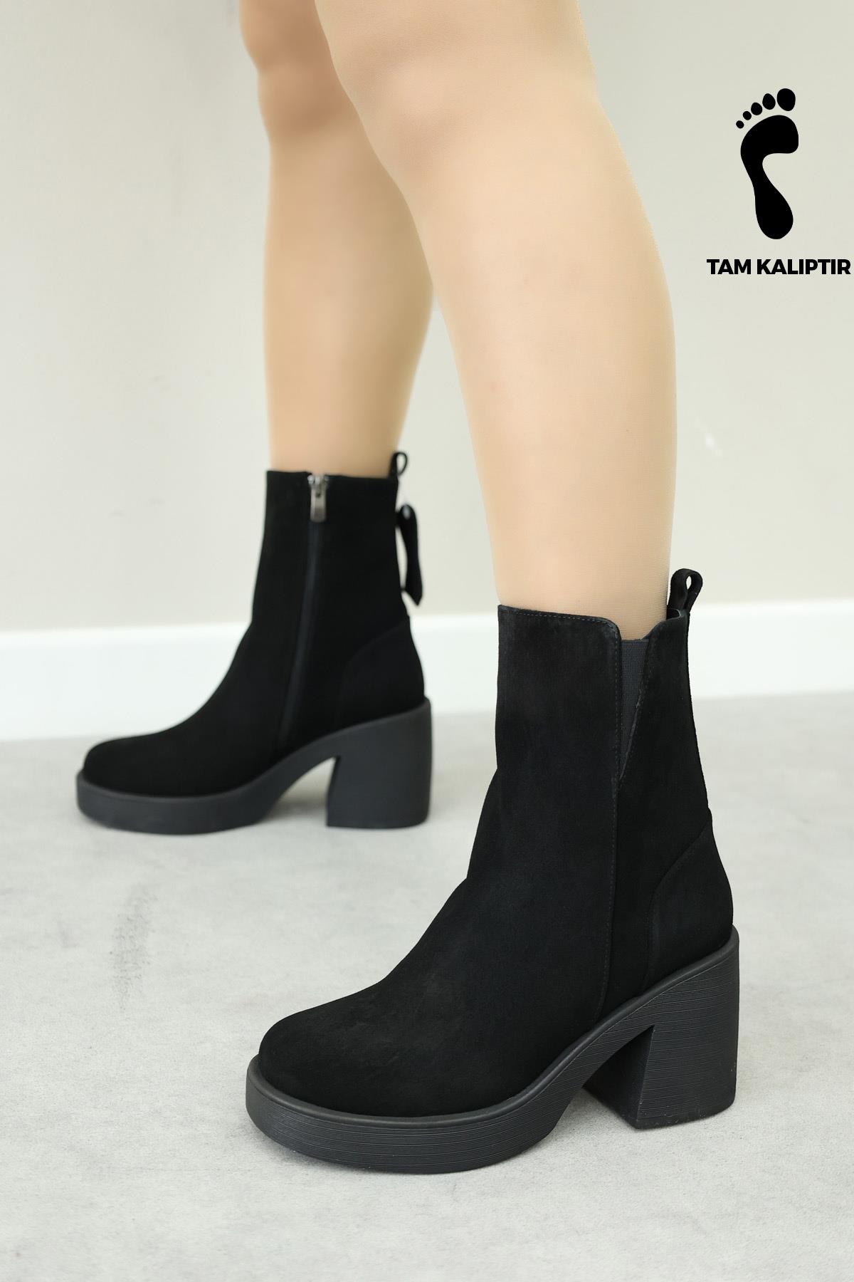 Hakiki Deri Kadın Klasik Bot 217SZA0657-03 - Görsel 3