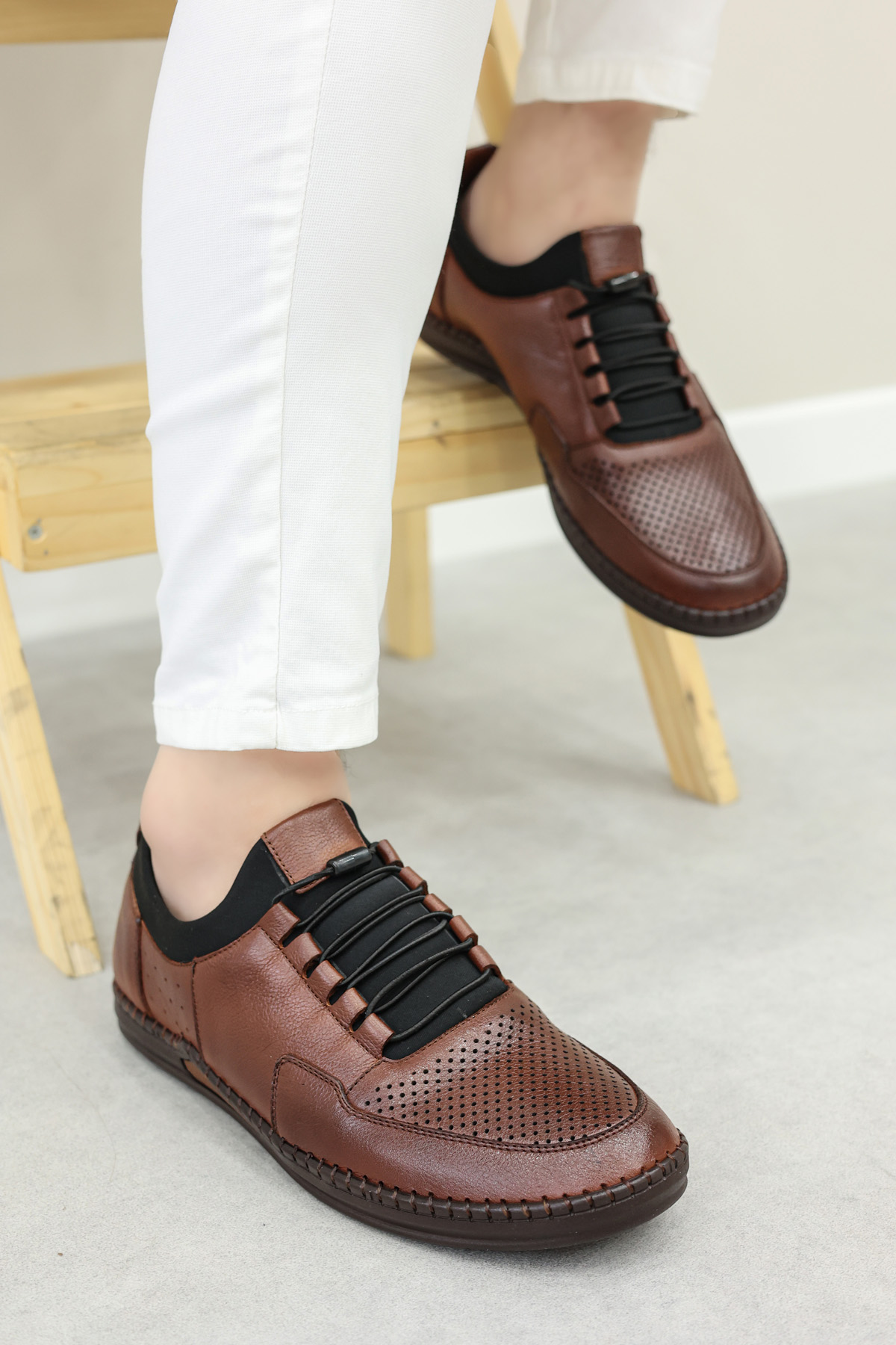 Hakiki Deri Erkek Casual Ayakkabı 126MA420 - Görsel 2