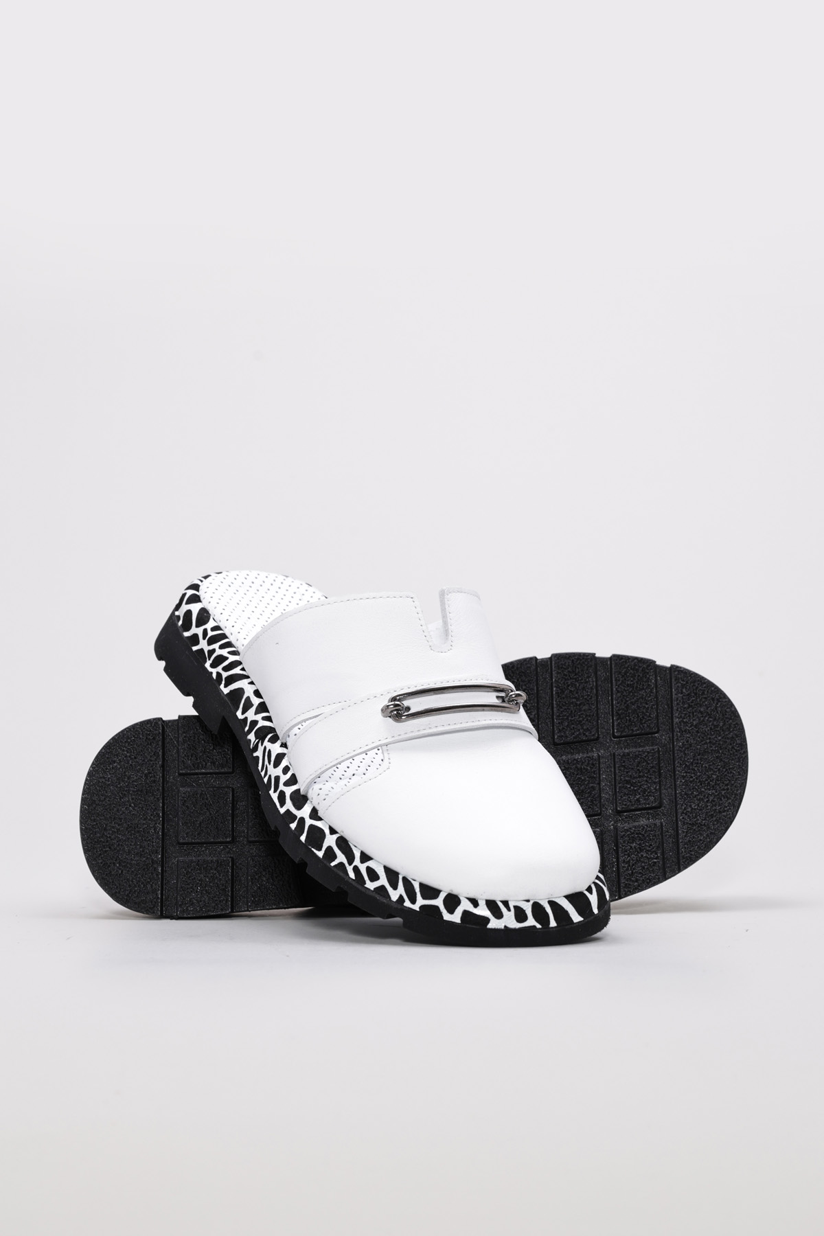 Hakiki Deri Kadın Düz Terlik 710ZA992-1 - Görsel 4