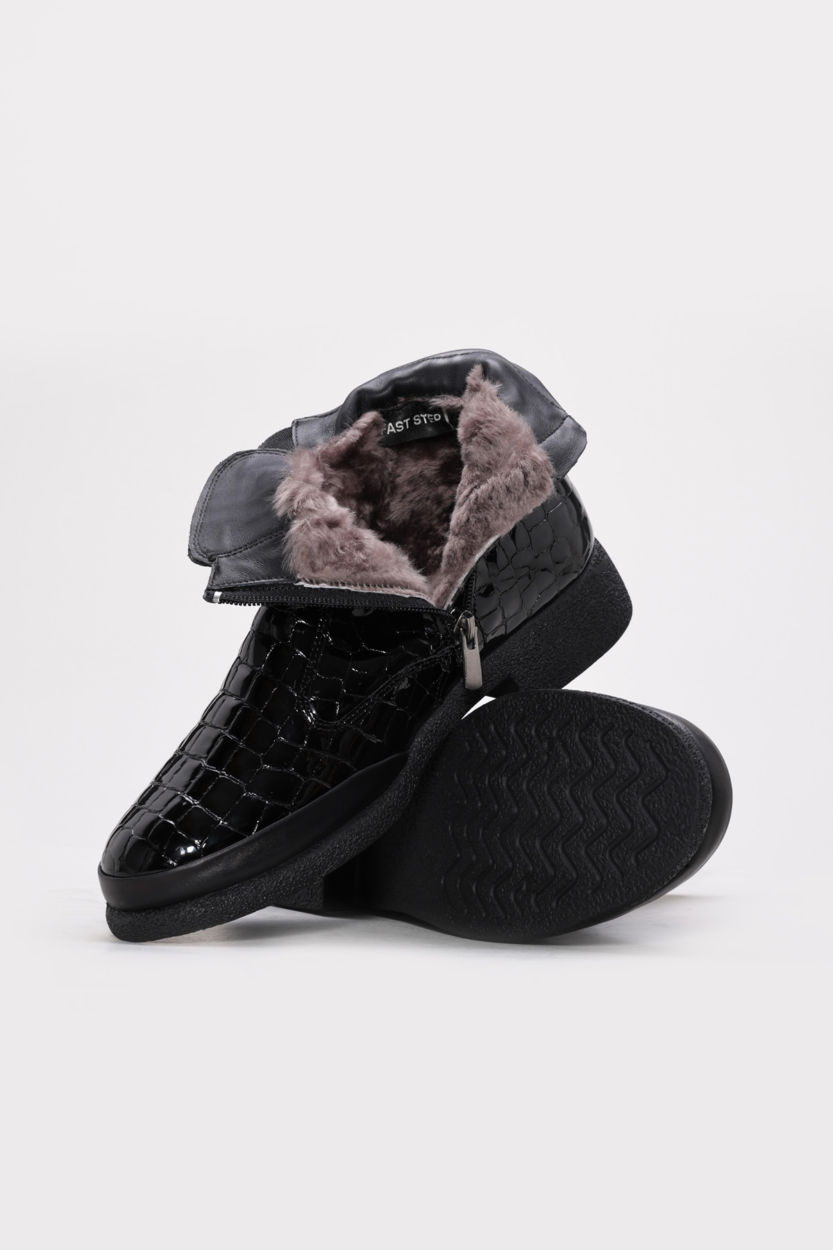 Hakiki Deri Kürklü Kadın Klasik Bot 217KZA668-254 - Görsel 4