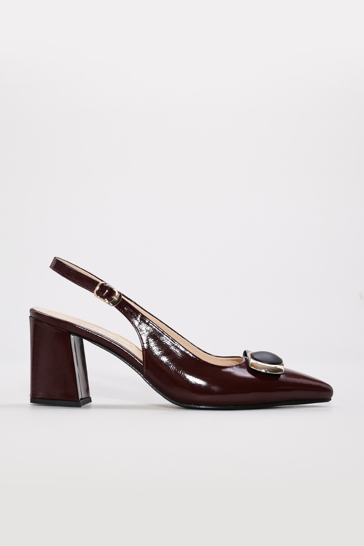 Hakiki Deri Kadın İnce Topuk Ayakkabı 215ZA2977 - Görsel 3