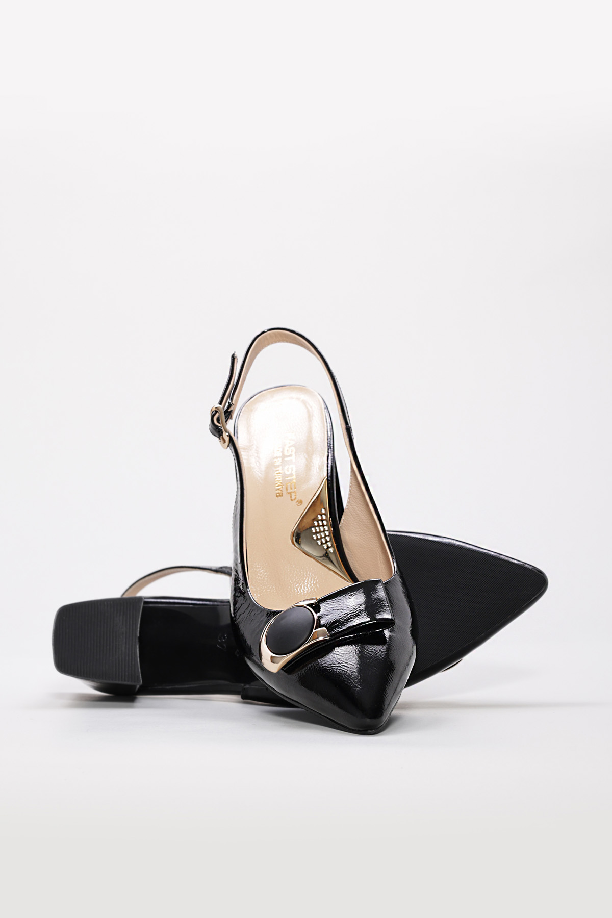 Hakiki Deri Kadın İnce Topuk Ayakkabı 215ZA2977 - Görsel 4