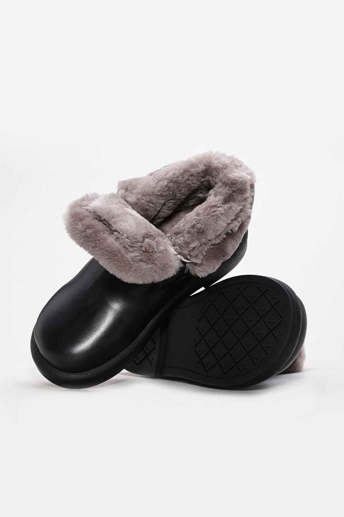 Hakiki Deri Kürklü Kadın Klasik Bot 710KZA2000 - Görsel 5