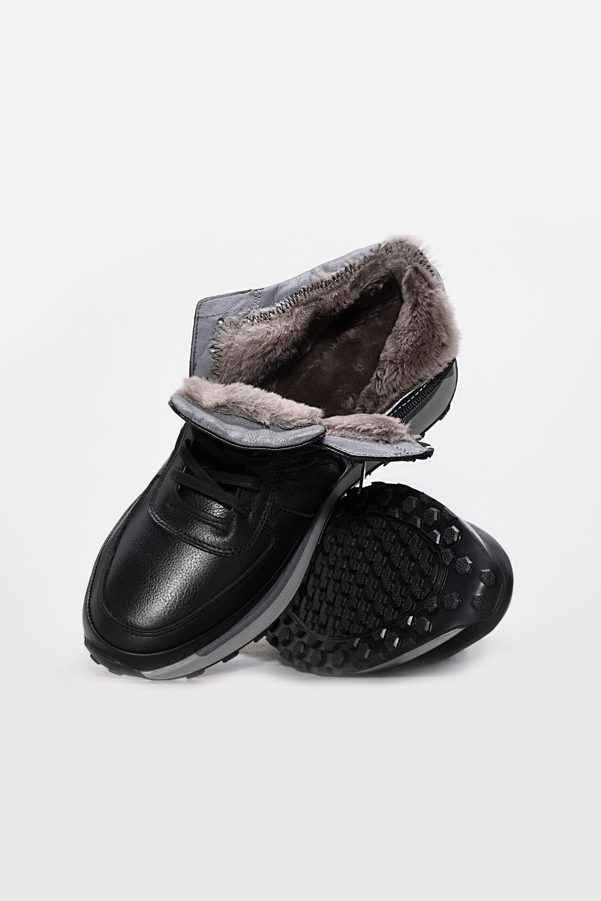 Hakiki Deri Kürklü Erkek Klasik Bot 600KMA329 - Görsel 4