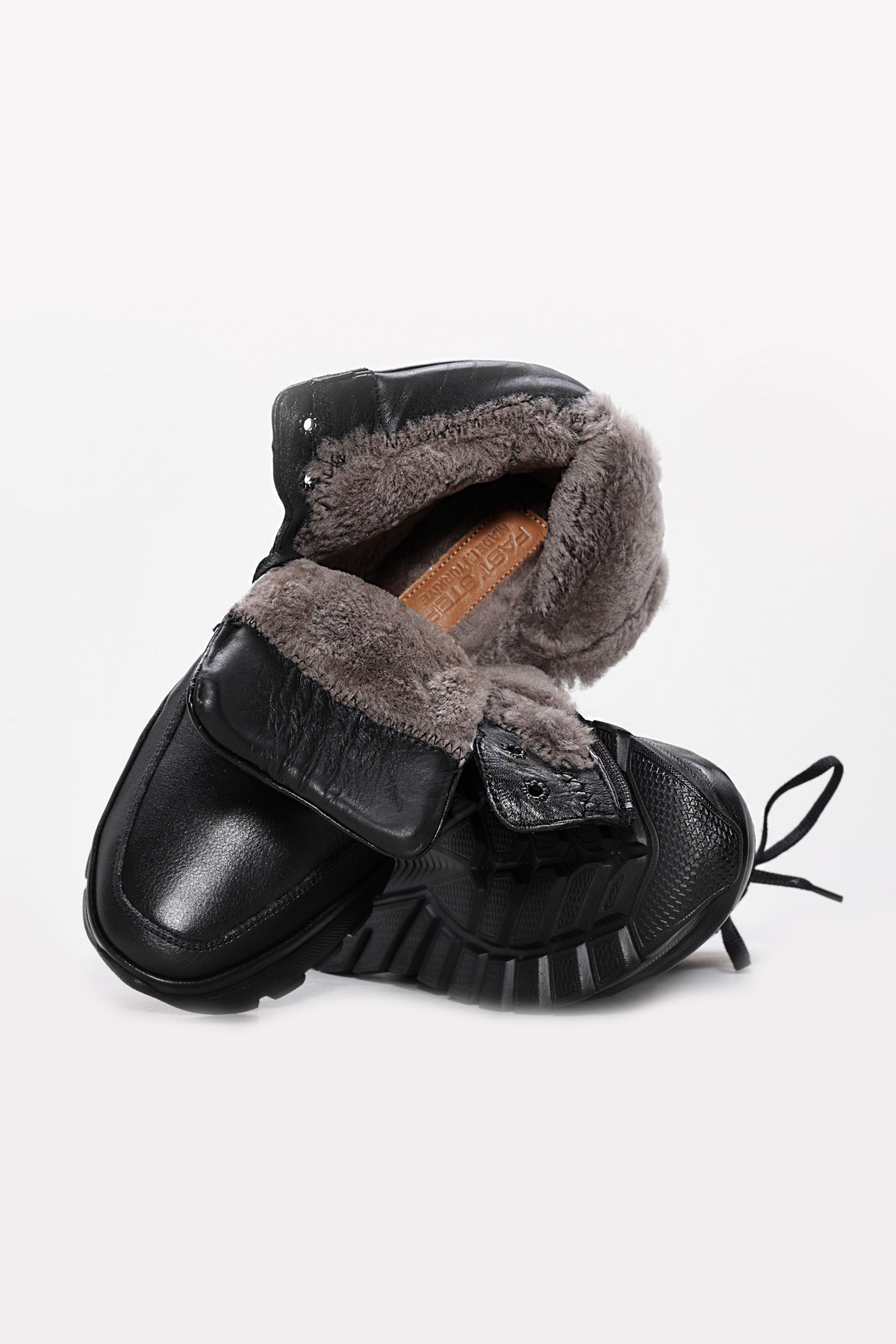 Hakiki Deri Kürklü Erkek Klasik Bot 214KMA3252 - Görsel 4