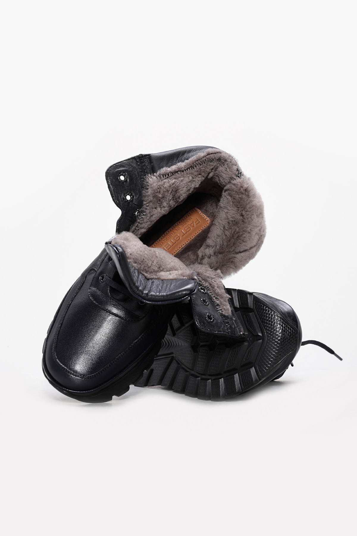 Hakiki Deri Kürklü Erkek Klasik Bot 214KMA3252 - Görsel 4