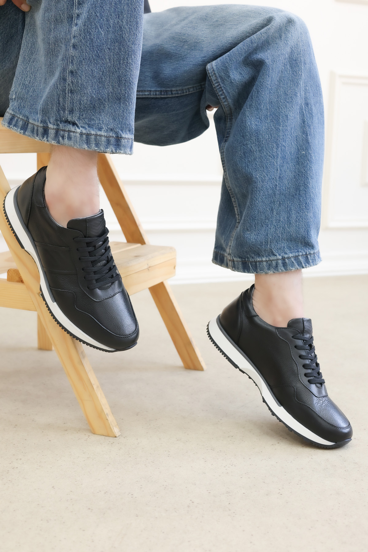 Hakiki Deri Erkek Casual Ayakkabı 241MA1990 - Görsel 2