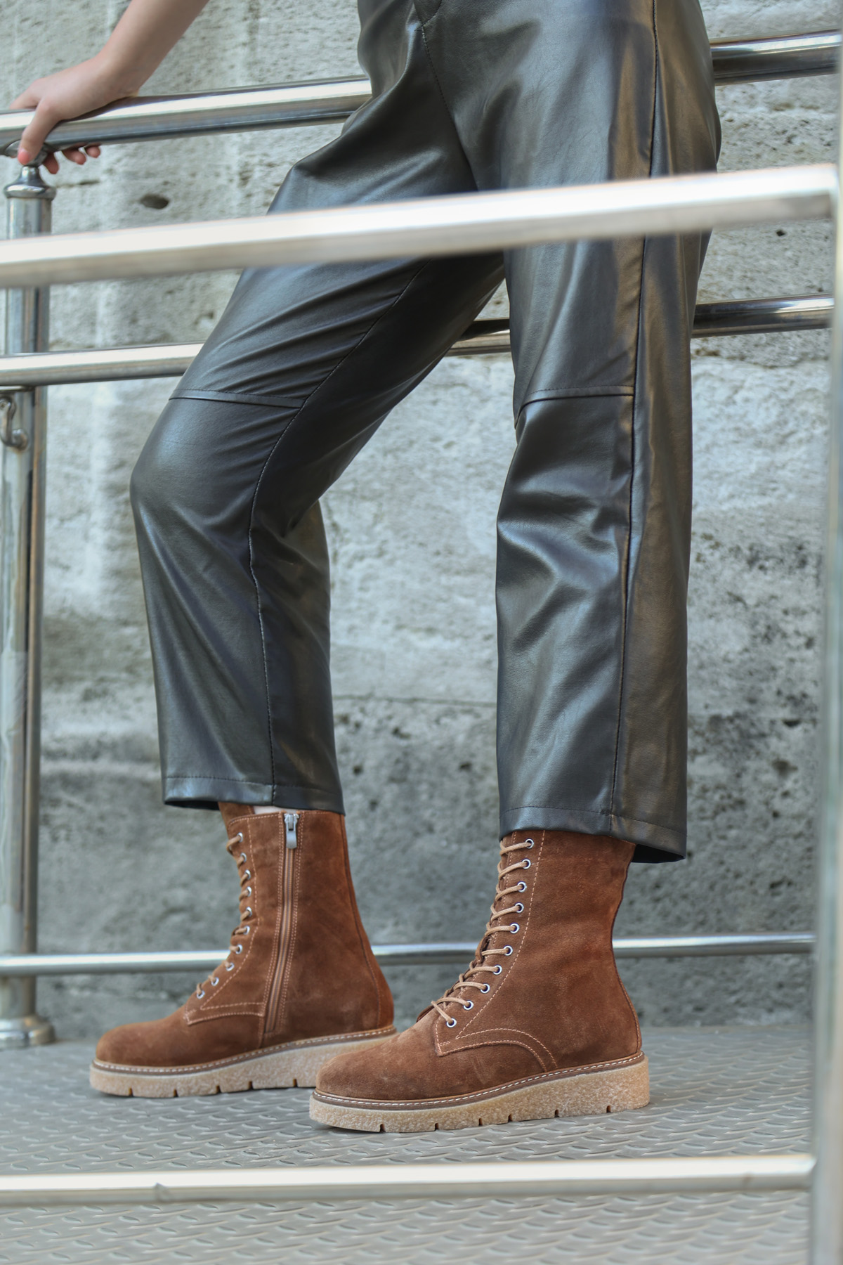 Hakiki Deri Kadın Klasik Bot 657SZA2503 - Görsel 2