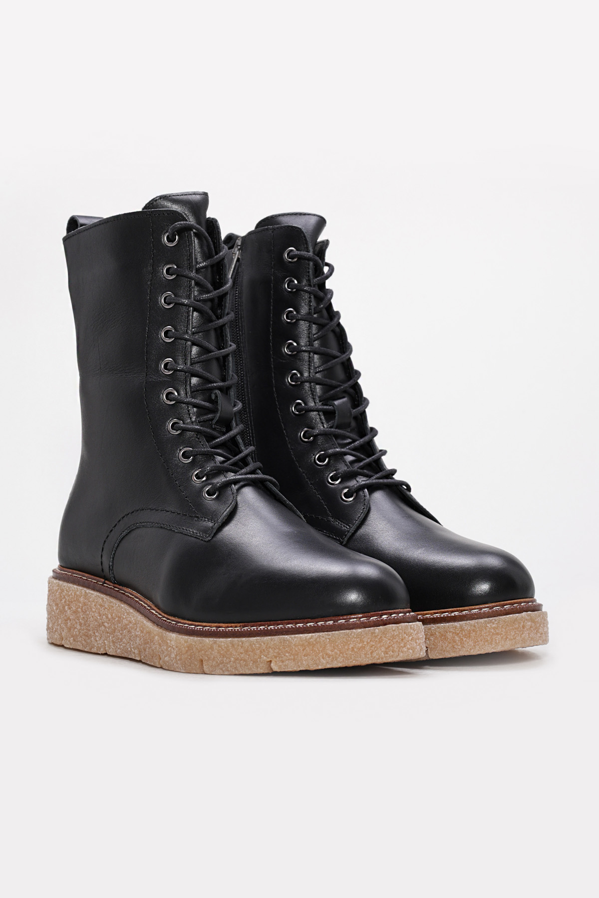 Hakiki Deri Kürklü Kadın Klasik Bot 657KZA2504 - Görsel 5