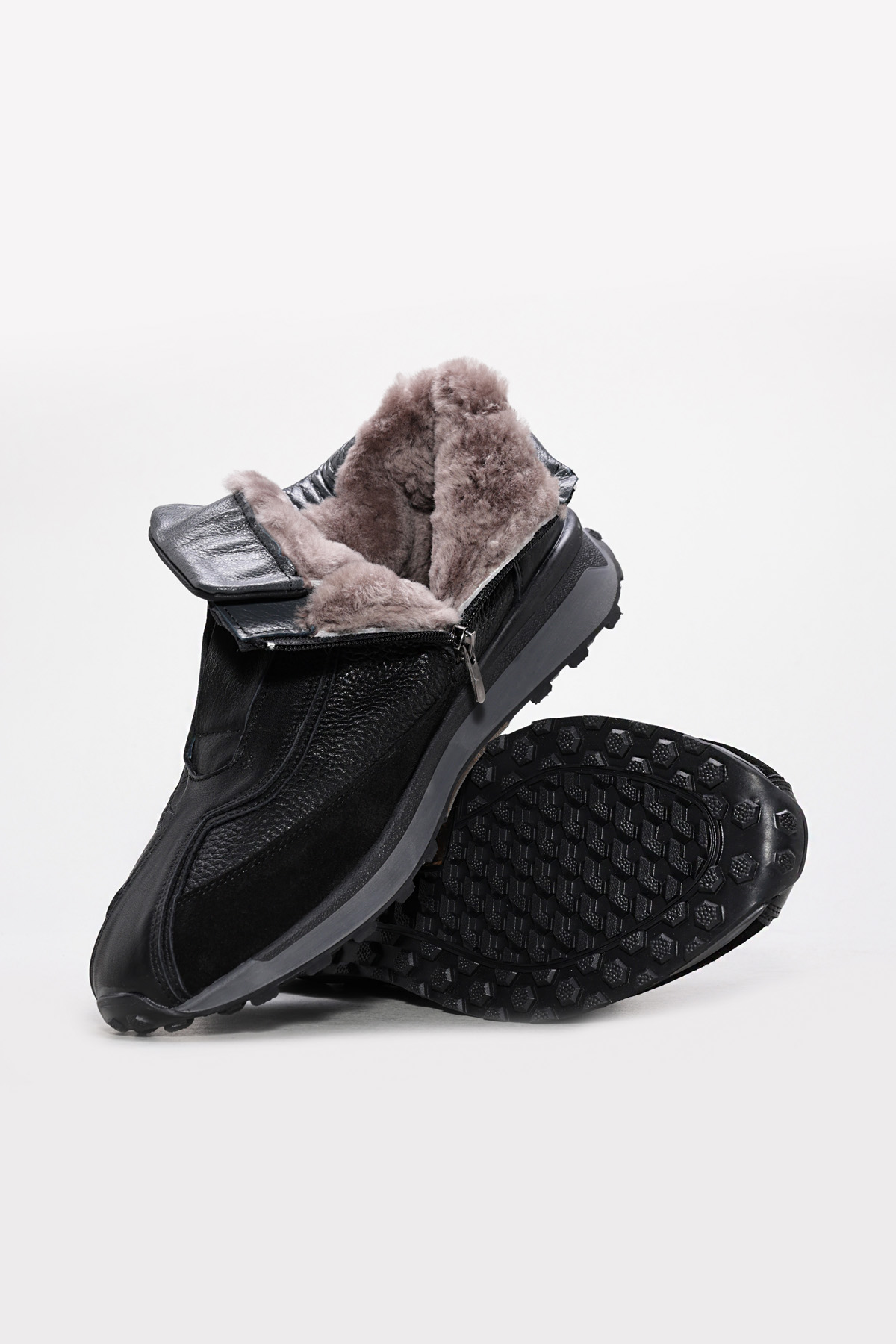 Hakiki Deri Kürklü Erkek Klasik Bot 856KMA528 - Görsel 5