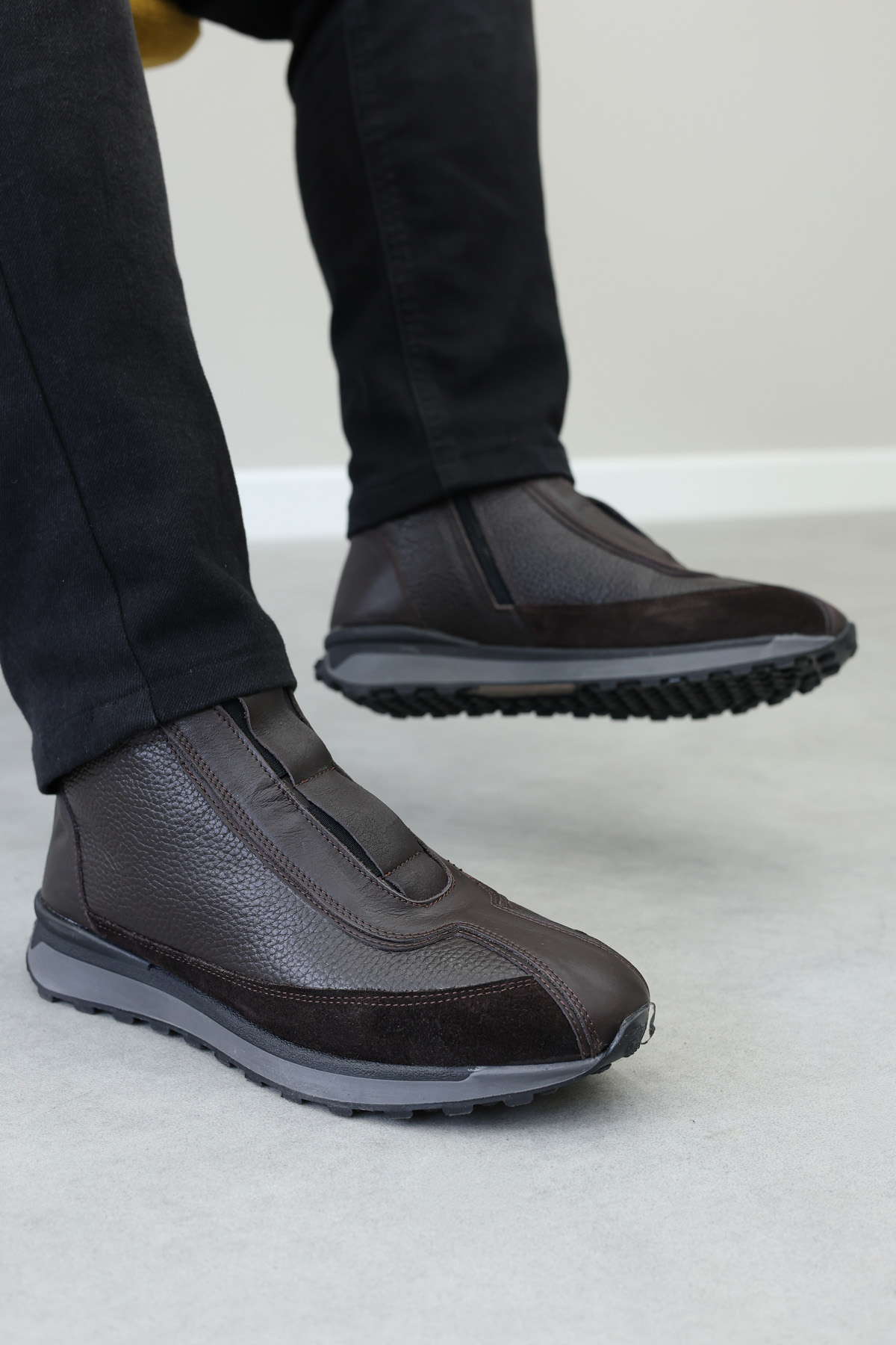 Hakiki Deri Kürklü Erkek Klasik Bot 856KMA528 - Görsel 2