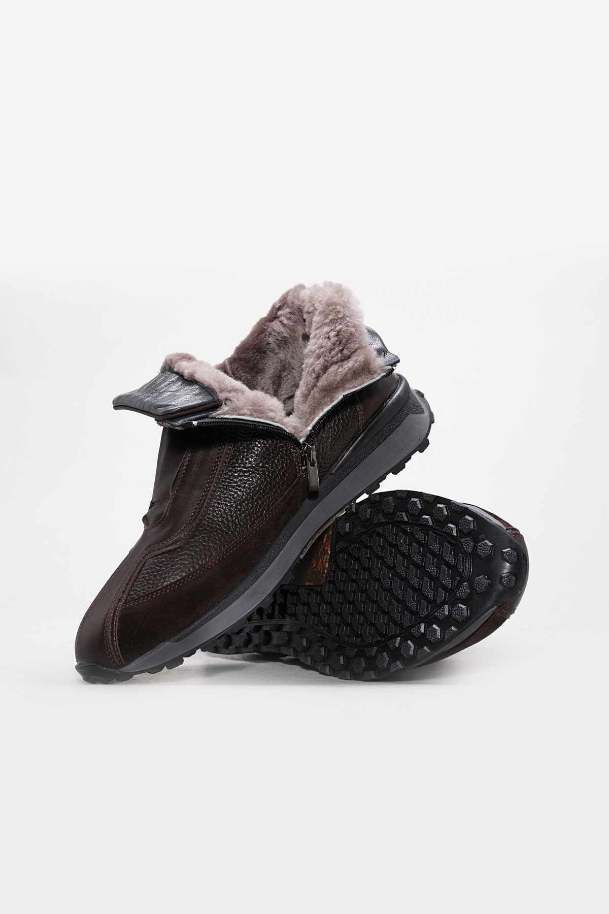Hakiki Deri Kürklü Erkek Klasik Bot 856KMA528 - Görsel 5