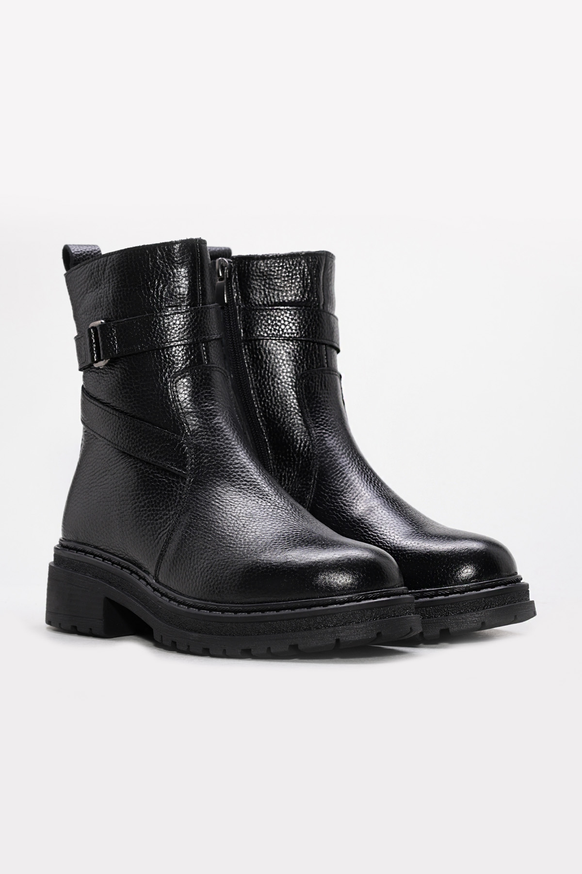 Hakiki Deri Kürklü Kadın Klasik Bot 257KZA627 - Görsel 6