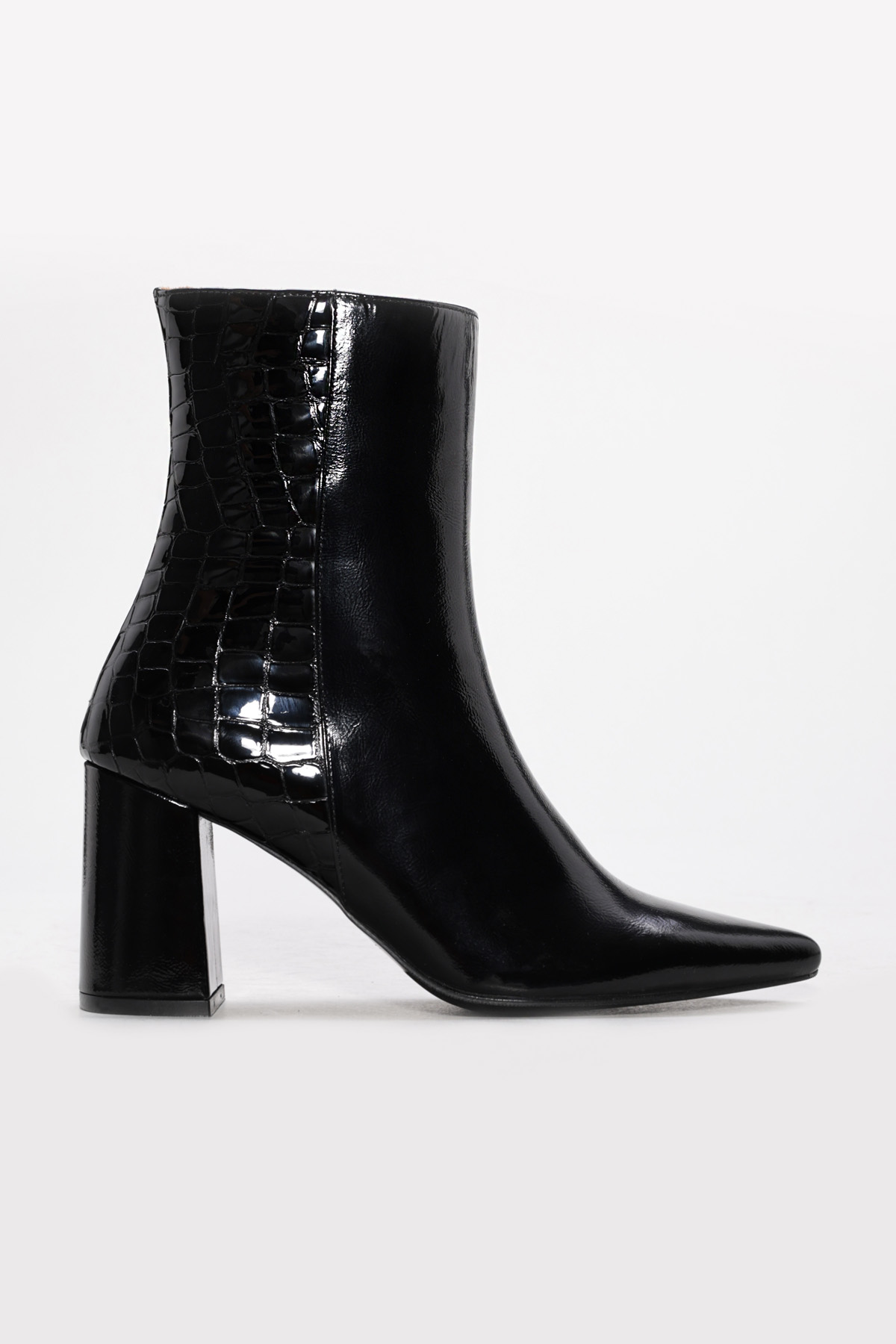 Hakiki Deri Kadın Kalın Topuklu Bot 215DZA3211 - Görsel 2