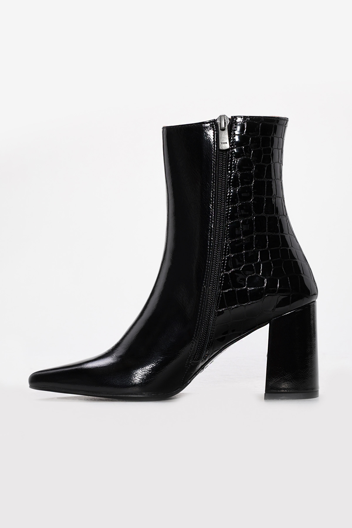 Hakiki Deri Kadın Kalın Topuklu Bot 215DZA3211 - Görsel 3