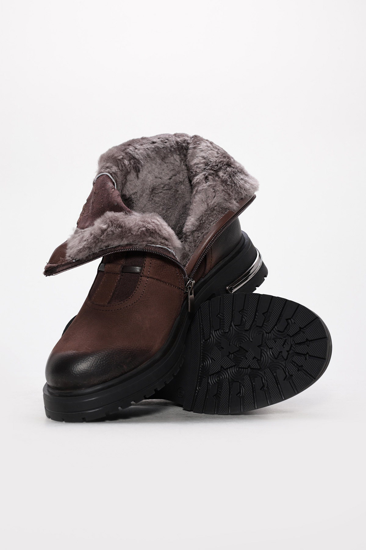 Hakiki Deri Kadın Klasik Bot 757KZA25758 - Görsel 4