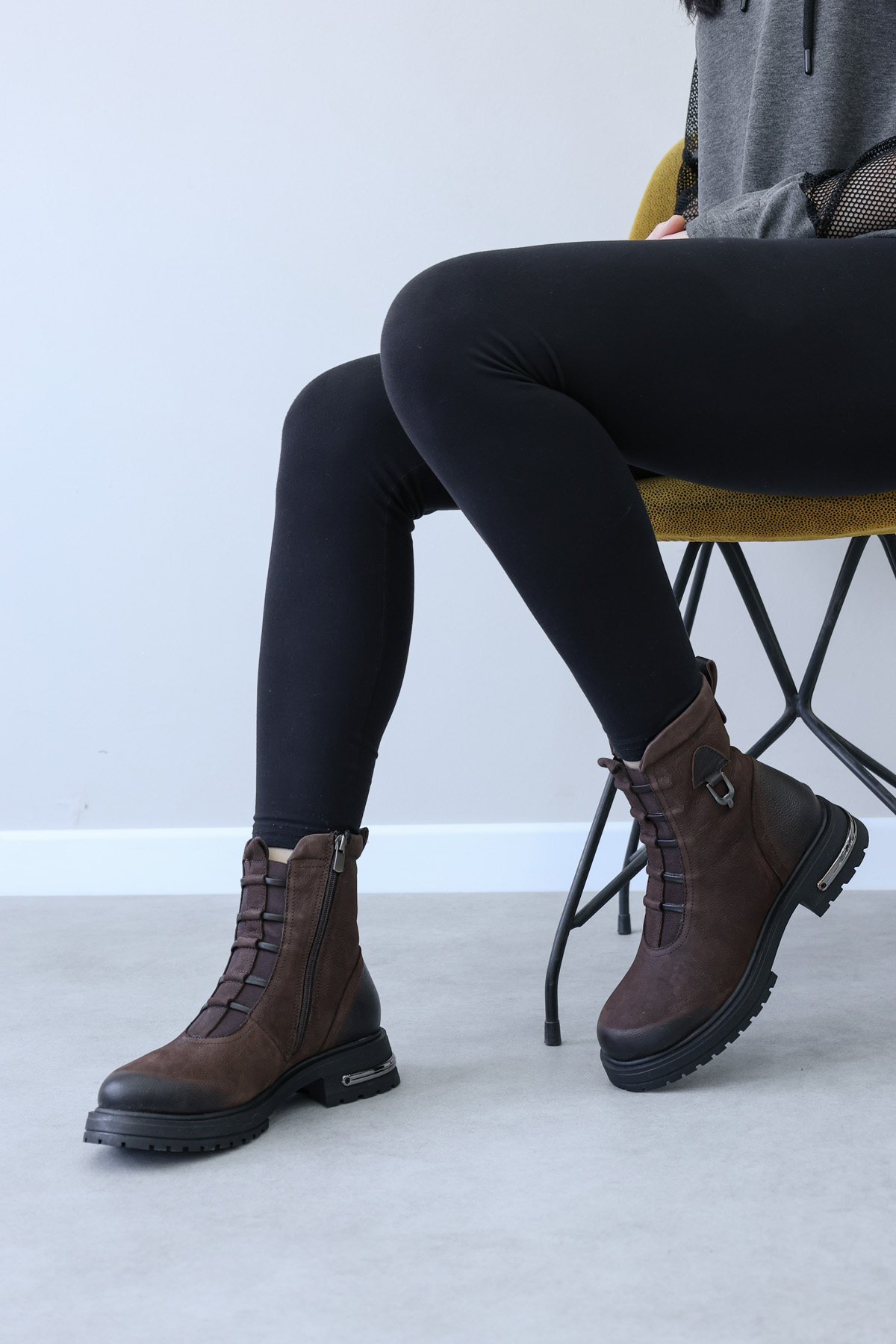 Hakiki Deri Kadın Klasik Bot 757KZA25758 - Görsel 7