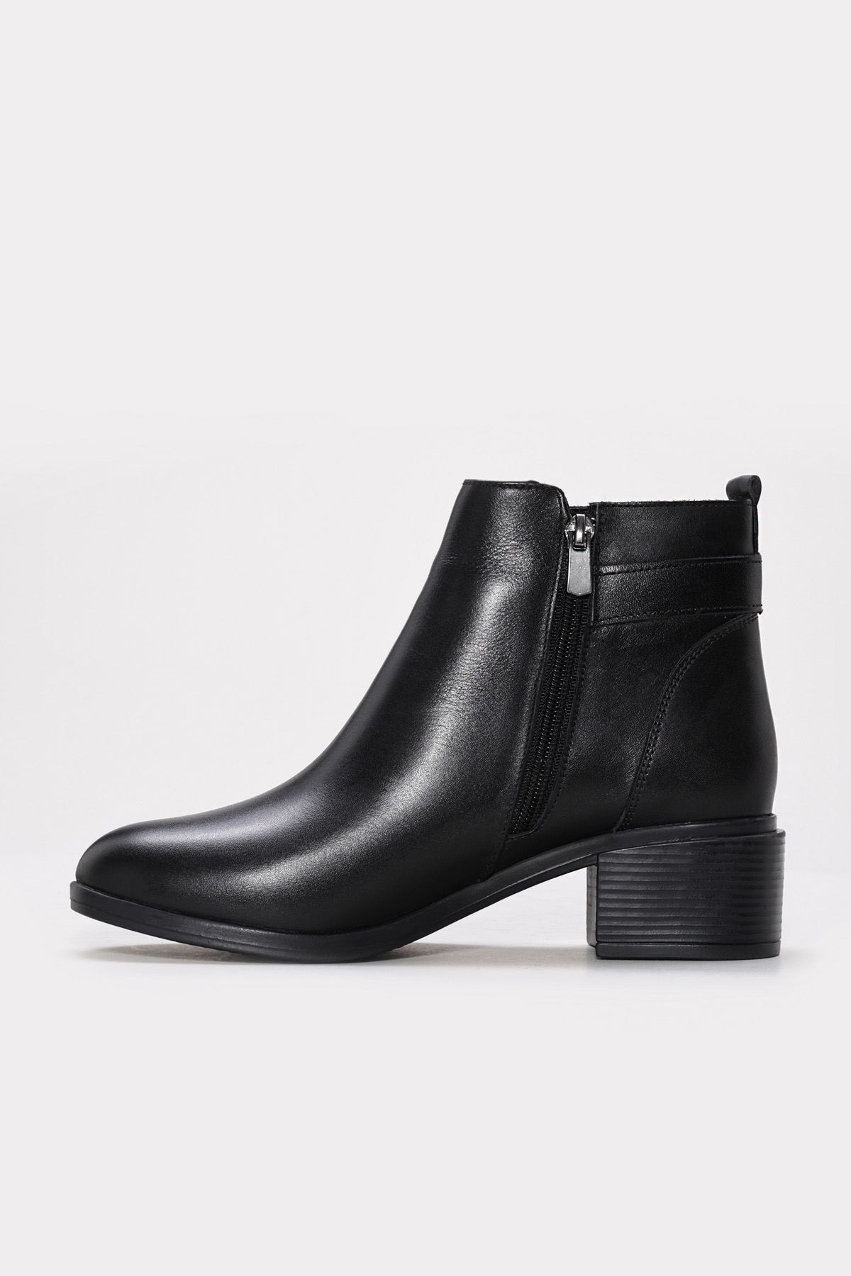 Hakiki Deri Kadın Kalın Topuklu Bot 164SZA07 - Görsel 3