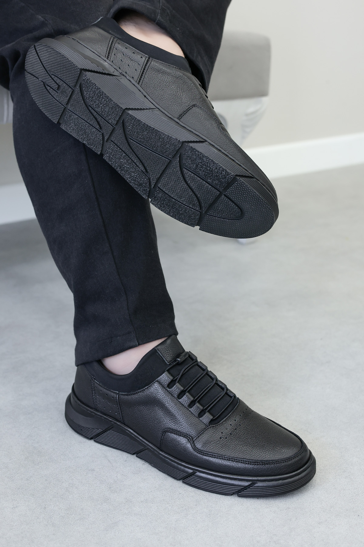 Hakiki Deri Erkek Casual Ayakkabı 126MA137 - Görsel 2