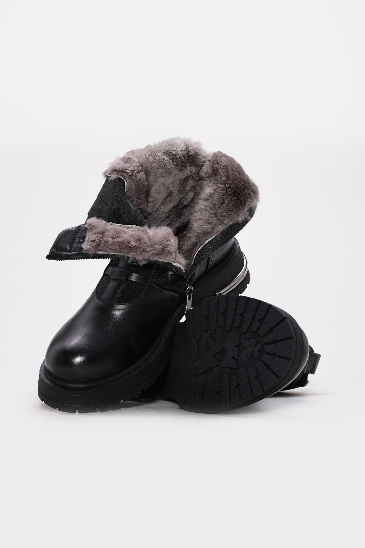 Hakiki Deri Kadın Klasik Bot 757KZA25758 - Görsel 4