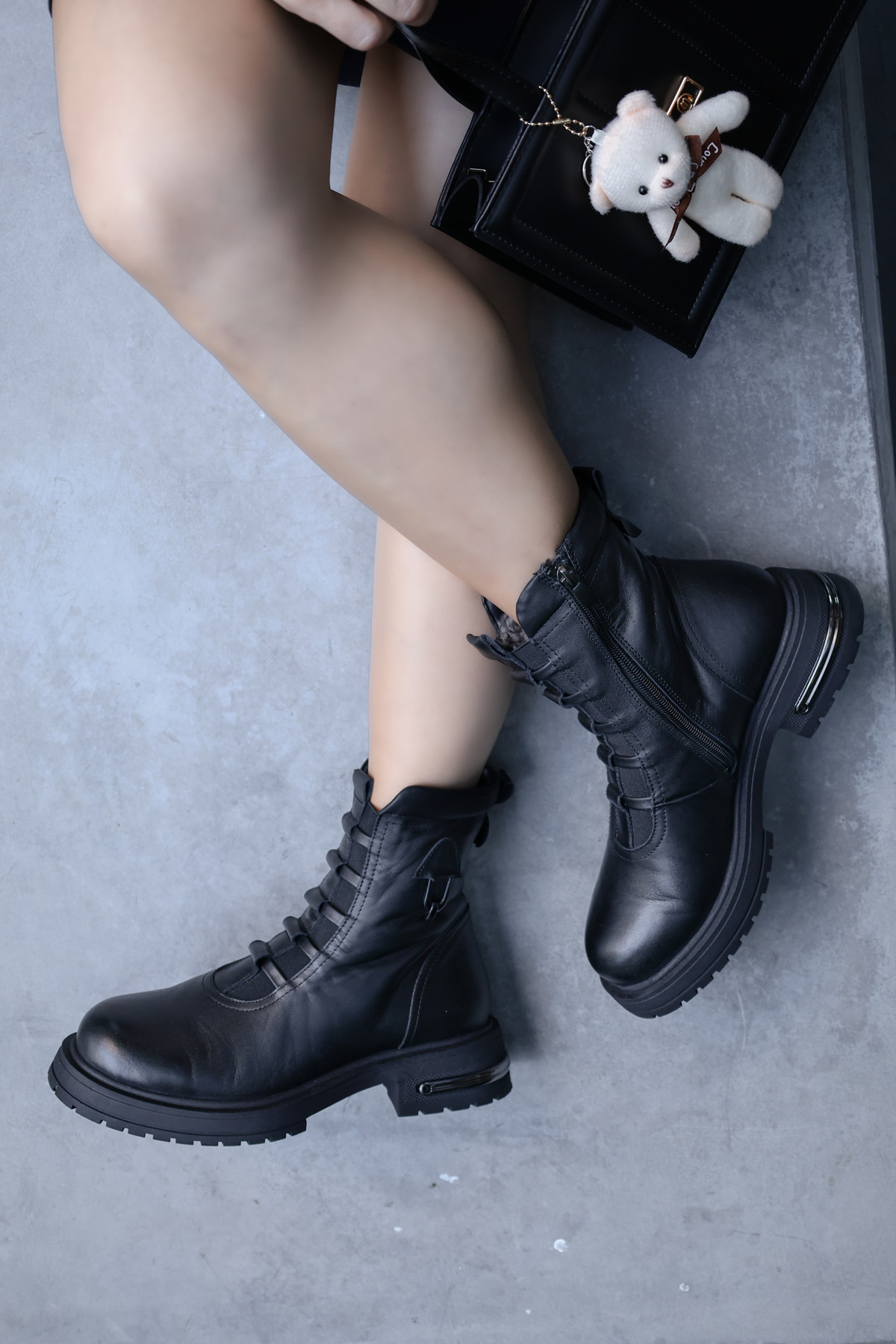 Hakiki Deri Kadın Klasik Bot 757KZA25758 - Görsel 7