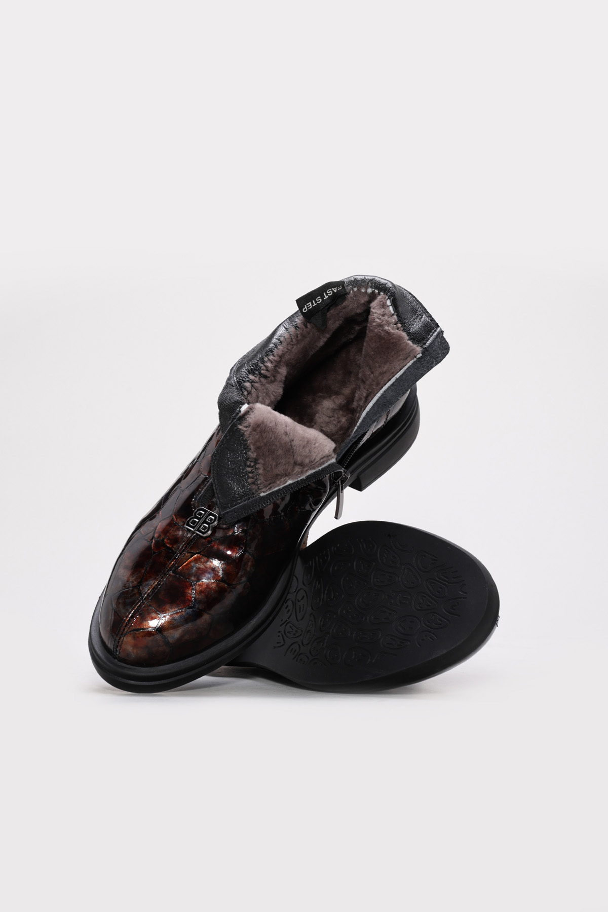 Hakiki Deri Kürklü Kadın Klasik Bot 238KZA116 - Görsel 4