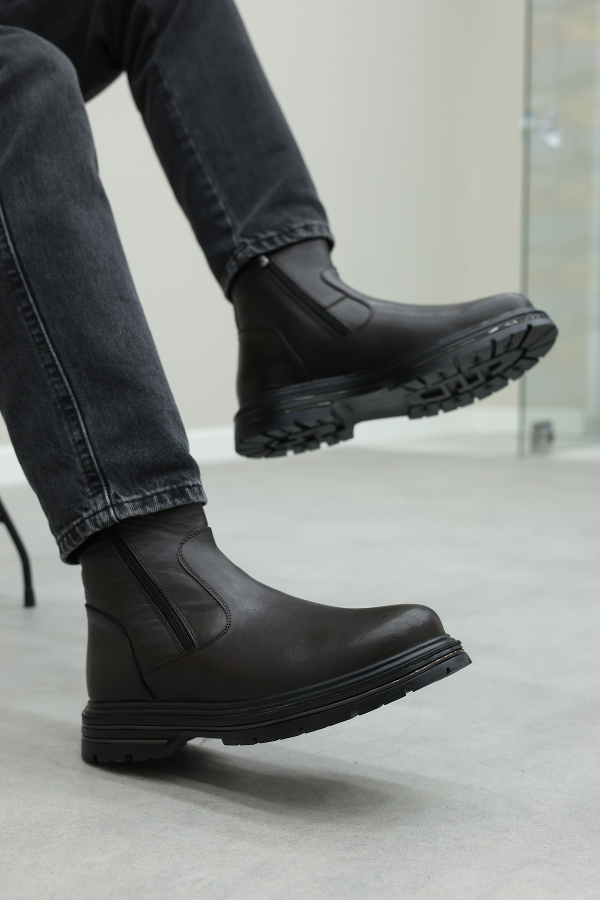 Hakiki Deri Erkek Klasik Bot 214KMA255 - Görsel 7