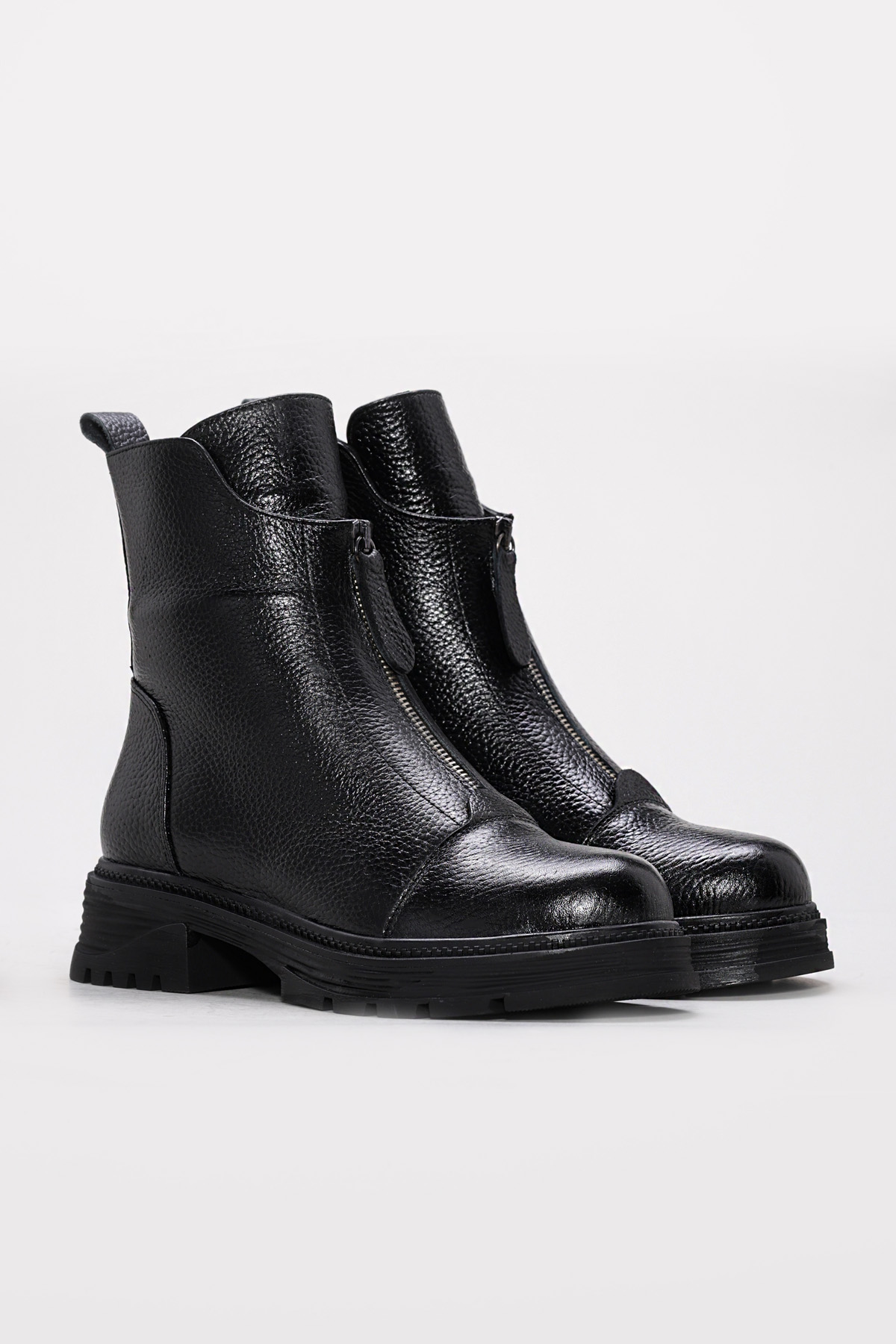 Hakiki Deri Kürklü Kadın Klasik Bot 733KZA2308 - Görsel 6