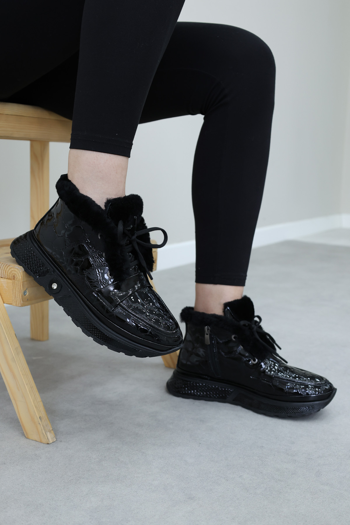 Hakiki Deri Kadın Klasik Bot 254SZA125 - Görsel 7