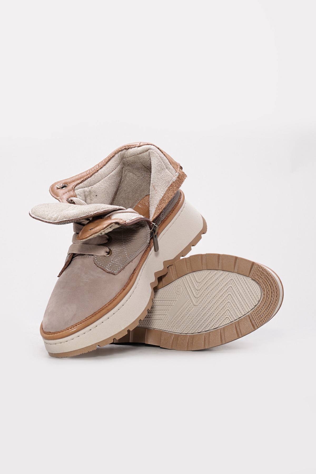 Hakiki Deri Kadın Klasik Bot 409SZA3263 - Görsel 4