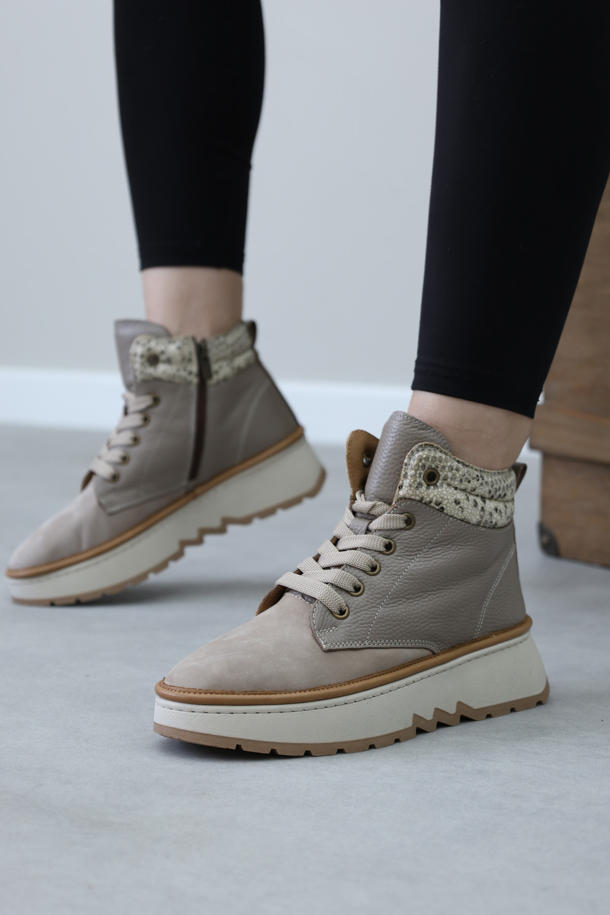 Hakiki Deri Kadın Klasik Bot 409SZA3263 - Görsel 7