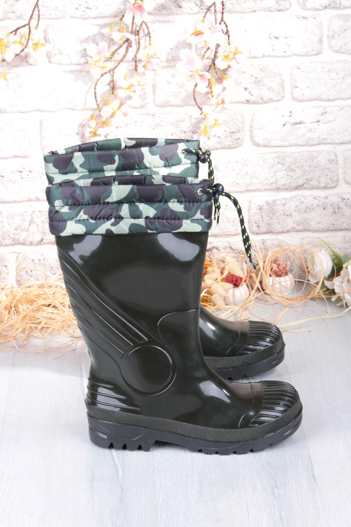 1198 Ulaş İçi Kürklü 33 Cm Uzunluk Pvc %100 Su Geçirmez Tarım Çiftçi Sulama İş Çizmesi - Görsel 6