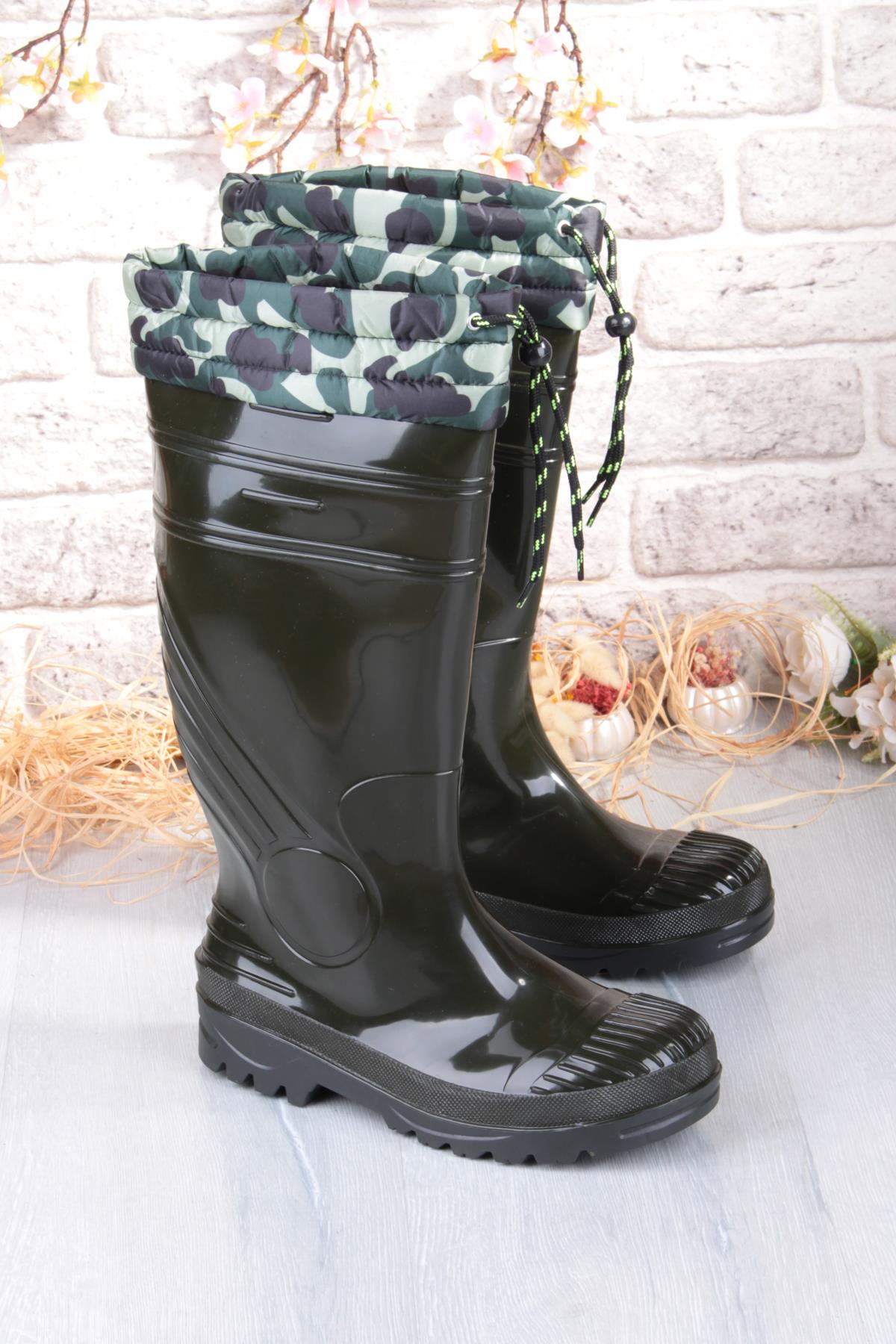 1197 Ulaş İçi Kürklü 40 Cm Uzunluk Pvc %100 Su Geçirmez Tarım Çiftçi Sulama İş Çizmesi - Görsel 5