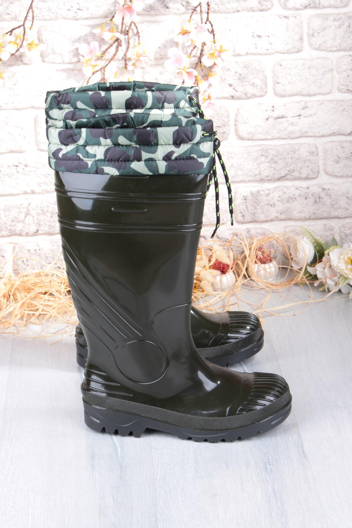 1197 Ulaş İçi Kürklü 40 Cm Uzunluk Pvc %100 Su Geçirmez Tarım Çiftçi Sulama İş Çizmesi - Görsel 6