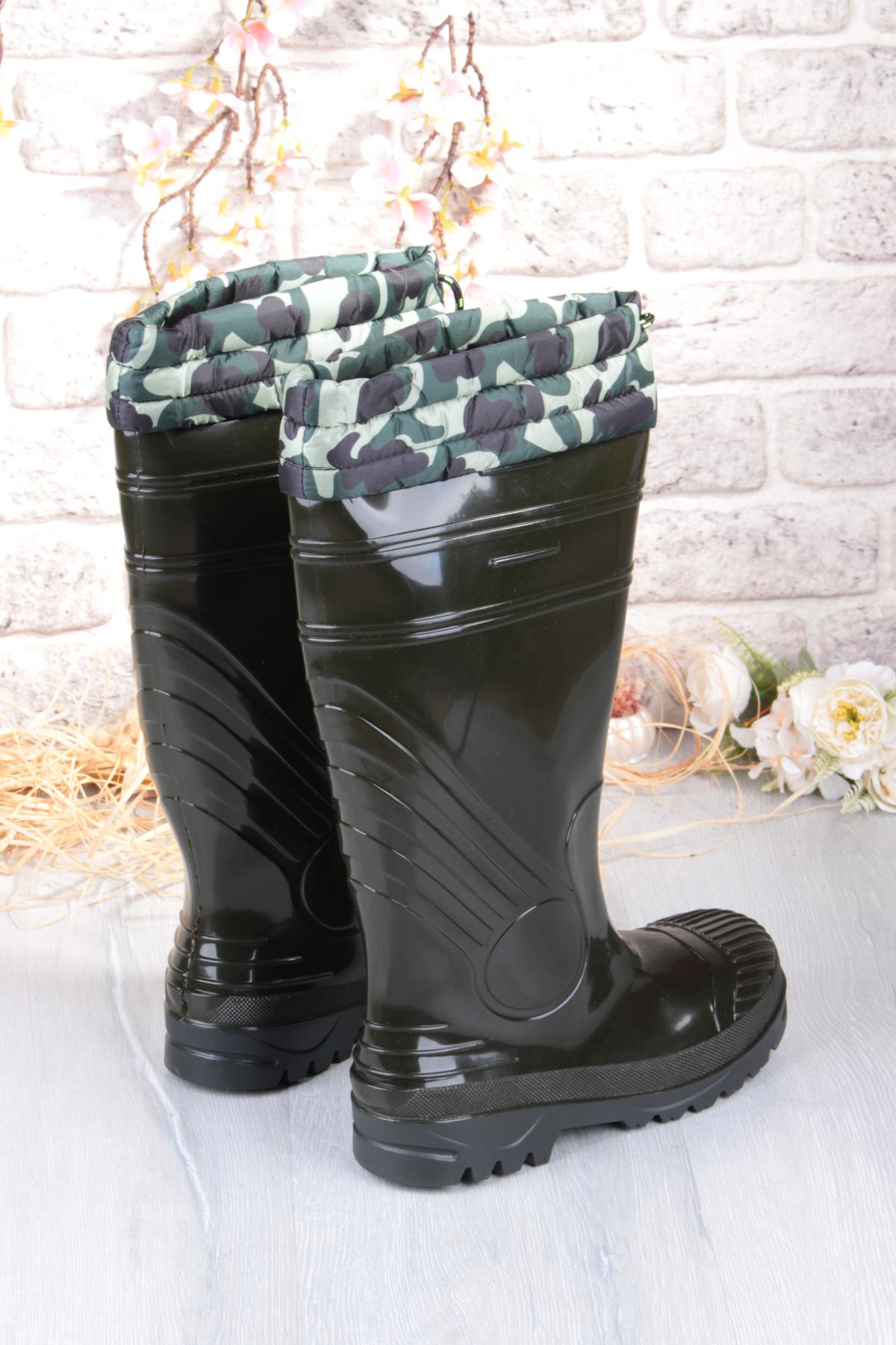 1197 Ulaş İçi Kürklü 40 Cm Uzunluk Pvc %100 Su Geçirmez Tarım Çiftçi Sulama İş Çizmesi - Görsel 7