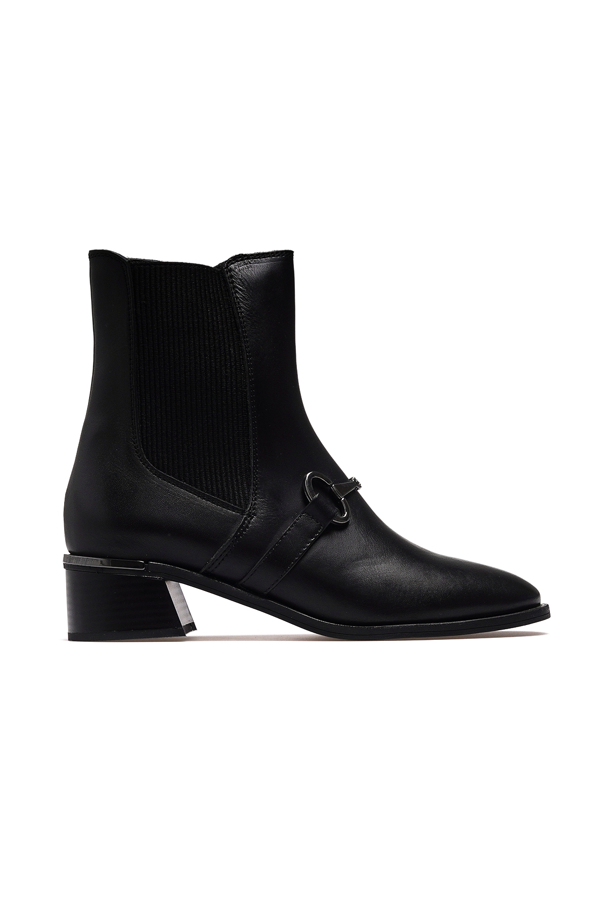 Kadın Hakiki Deri Topuklu Bot 25k 2540008k Z Siyah - Görsel 2