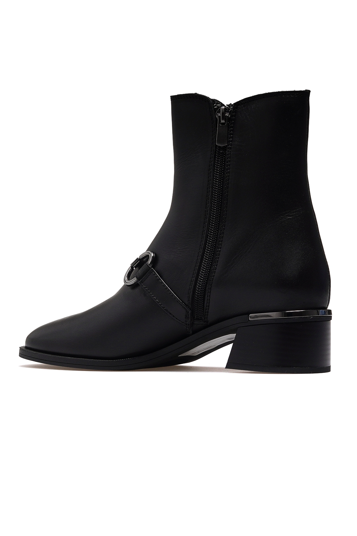 Kadın Hakiki Deri Topuklu Bot 25k 2540008k Z Siyah - Görsel 4