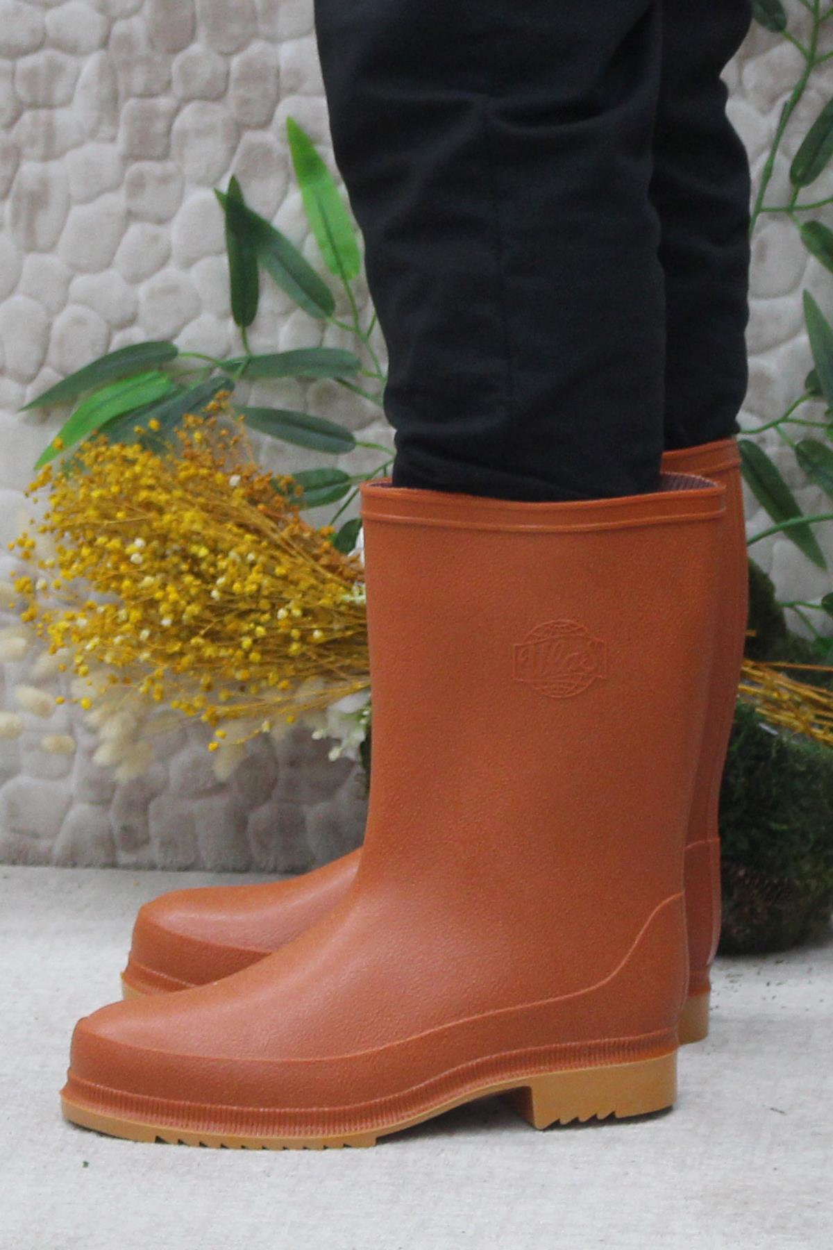 Ulaş Su Geçirmez Soğuga Dayanıklı Kauçuk Kısa Konç Çizme Balıkçı Çiftci İnşaat Oto Yıkamacı Çizme - Görsel 4