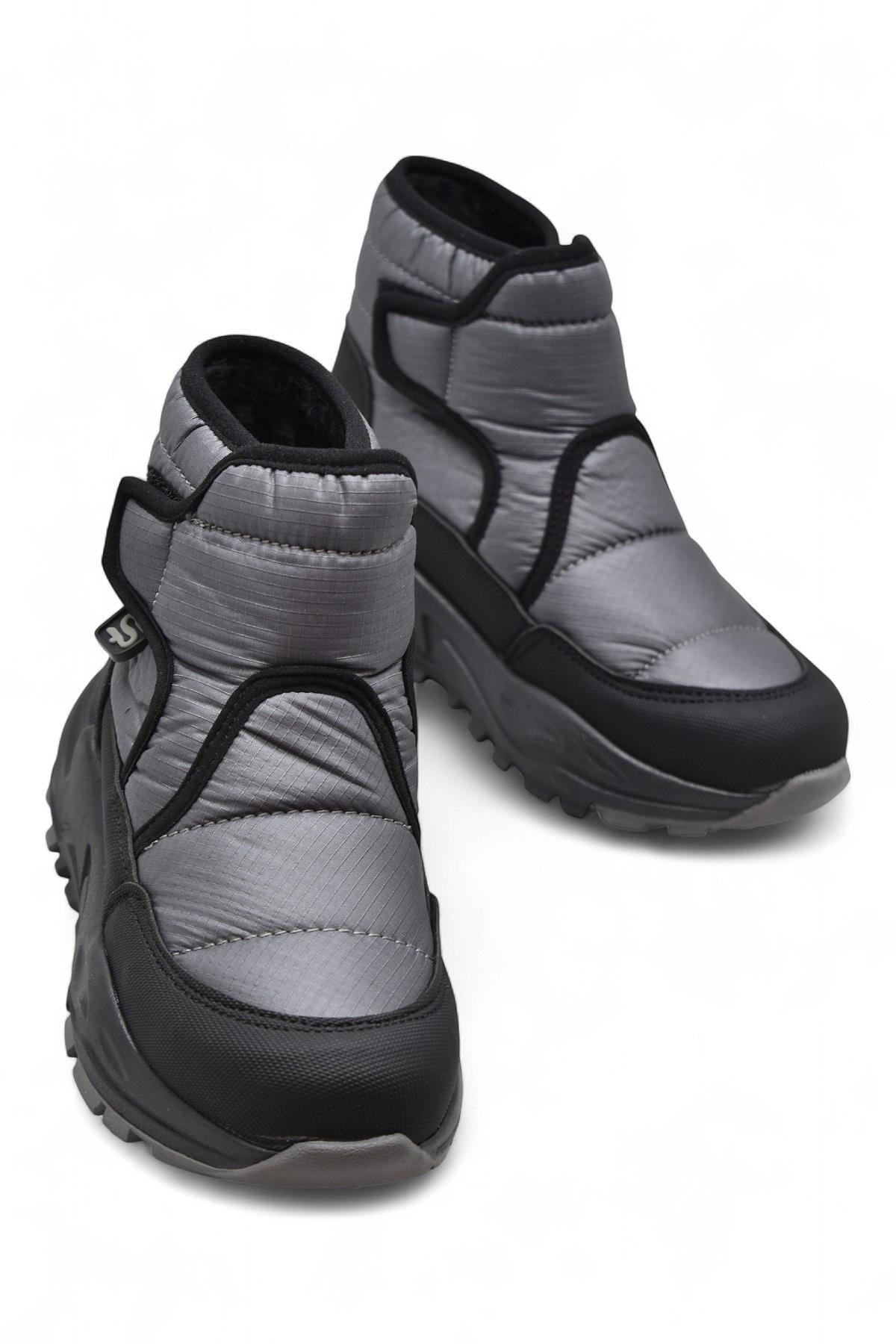 261K Ortopedik Taban Cırtlı Kız Çocuk Bot Cırtlı Erkek Bot Unisex Yağmur Botu - Görsel 4