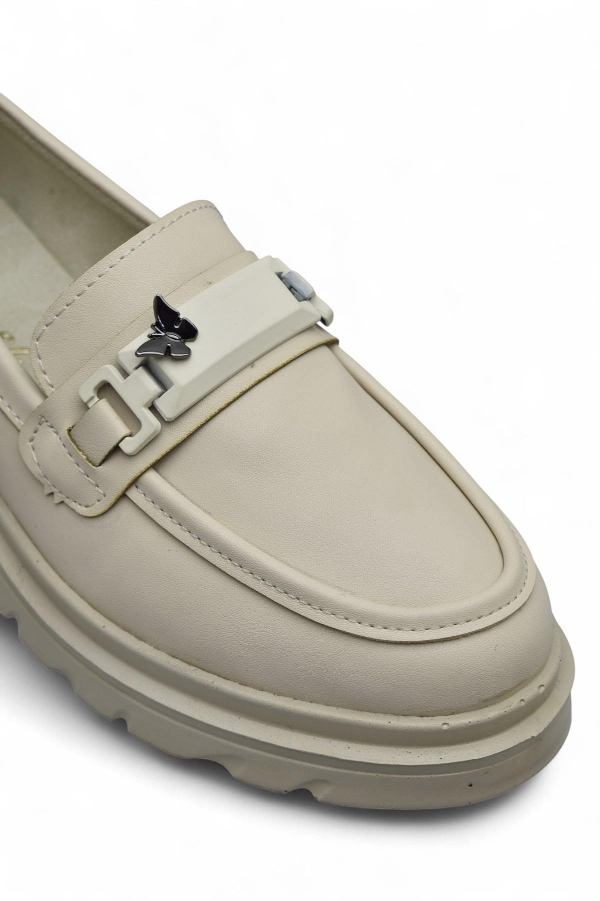 812-L Rahat Taban Günlük Siyah Kadın Laofer Ayakkabı Casual Kadın Ayakkabı Rugan - Görsel 6