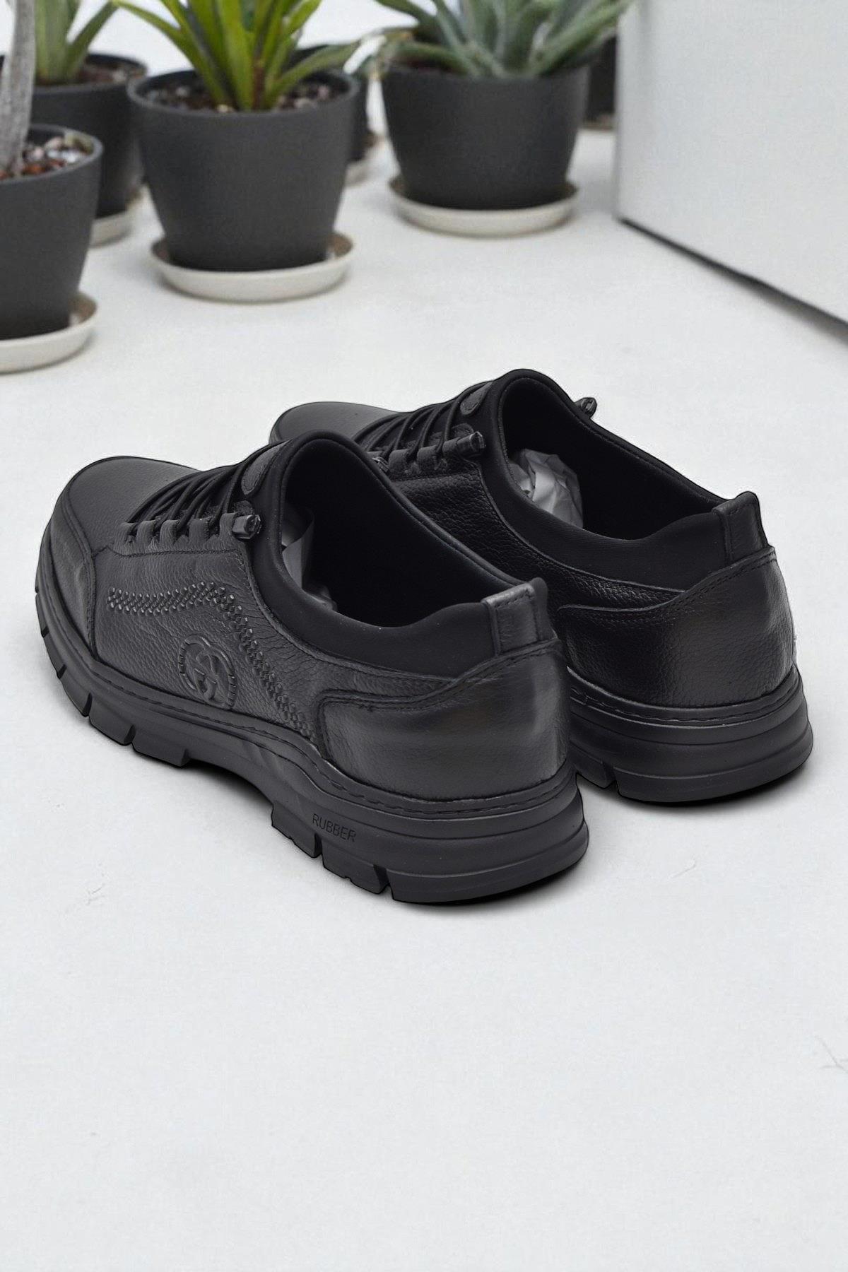 389R Tam Ortopedik Topuk Masajlı Taban Erkek Ayakkabı Hakiki Deri Mevsimlik Ayakkabı - Görsel 6