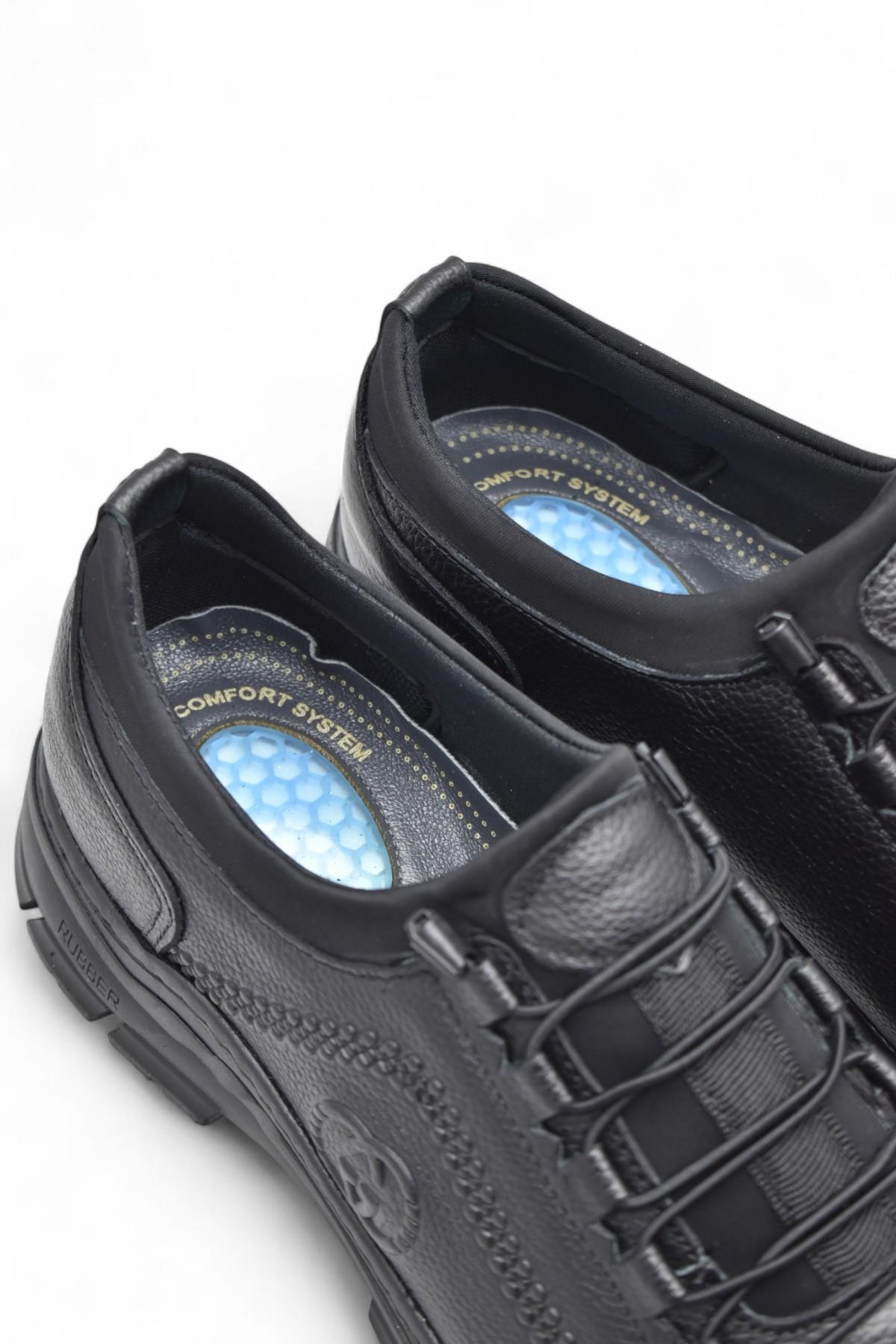 389R Tam Ortopedik Topuk Masajlı Taban Erkek Ayakkabı Hakiki Deri Mevsimlik Ayakkabı - Görsel 7