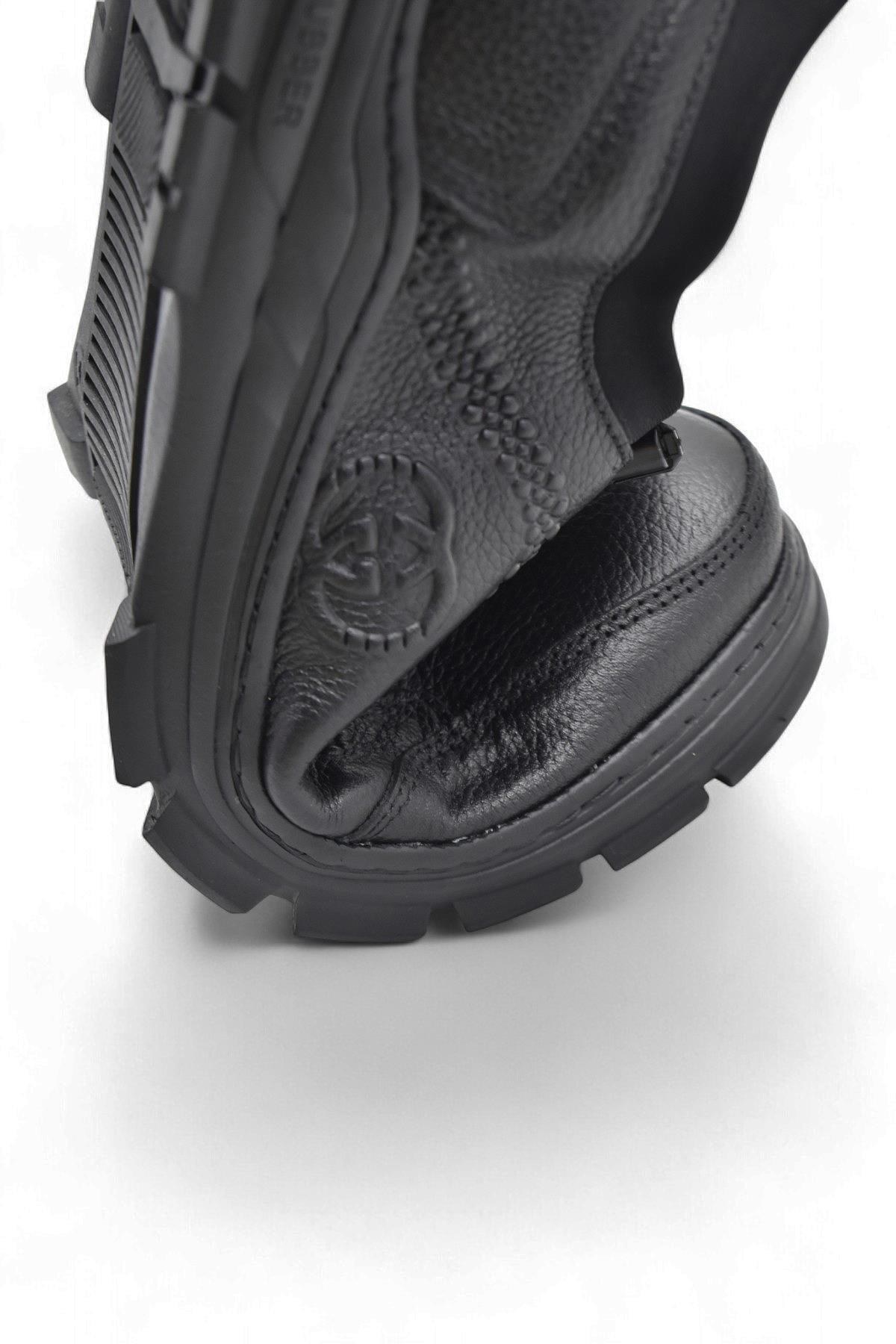 389R Tam Ortopedik Topuk Masajlı Taban Erkek Ayakkabı Hakiki Deri Mevsimlik Ayakkabı - Görsel 8