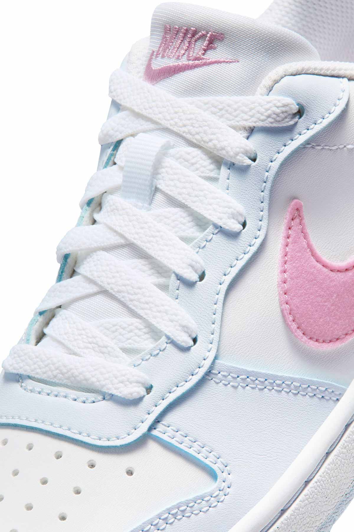 Nike Beyaz Nike Borough Low COURT JES (GS Unisex Sneaker