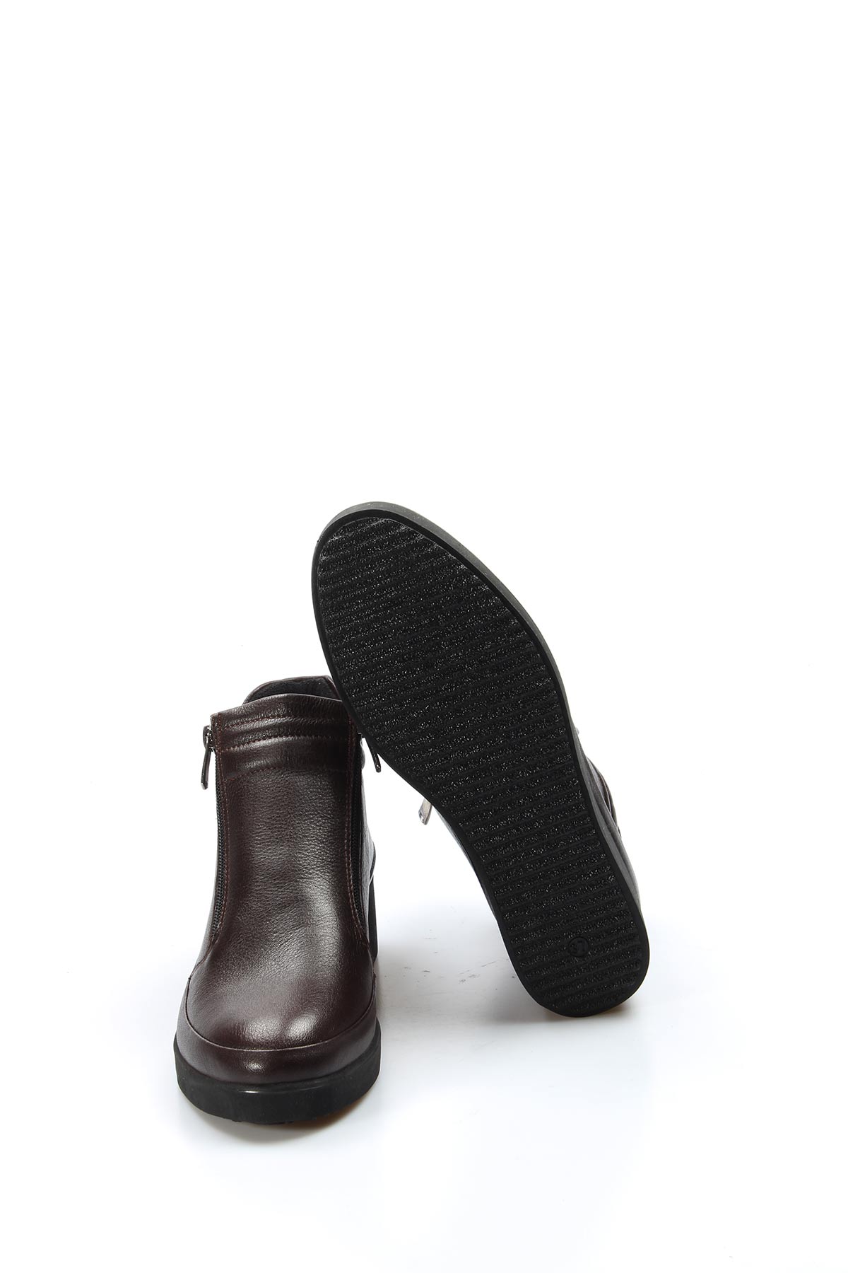 Hakiki Deri Kadın Kalın Taban Bot 863SZA356 - Görsel 6