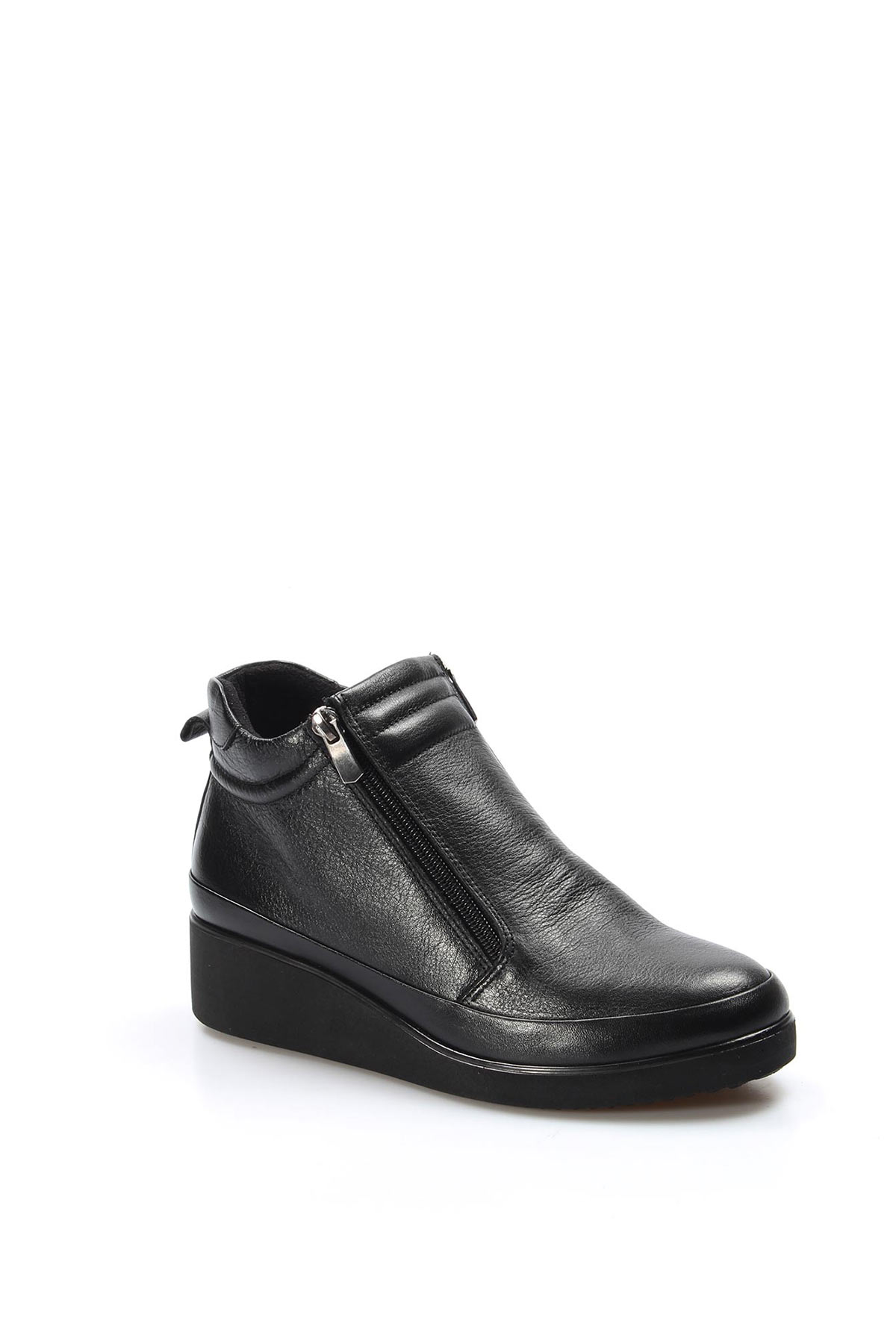 Hakiki Deri Kadın Kalın Taban Bot 863SZA356 - Görsel 4