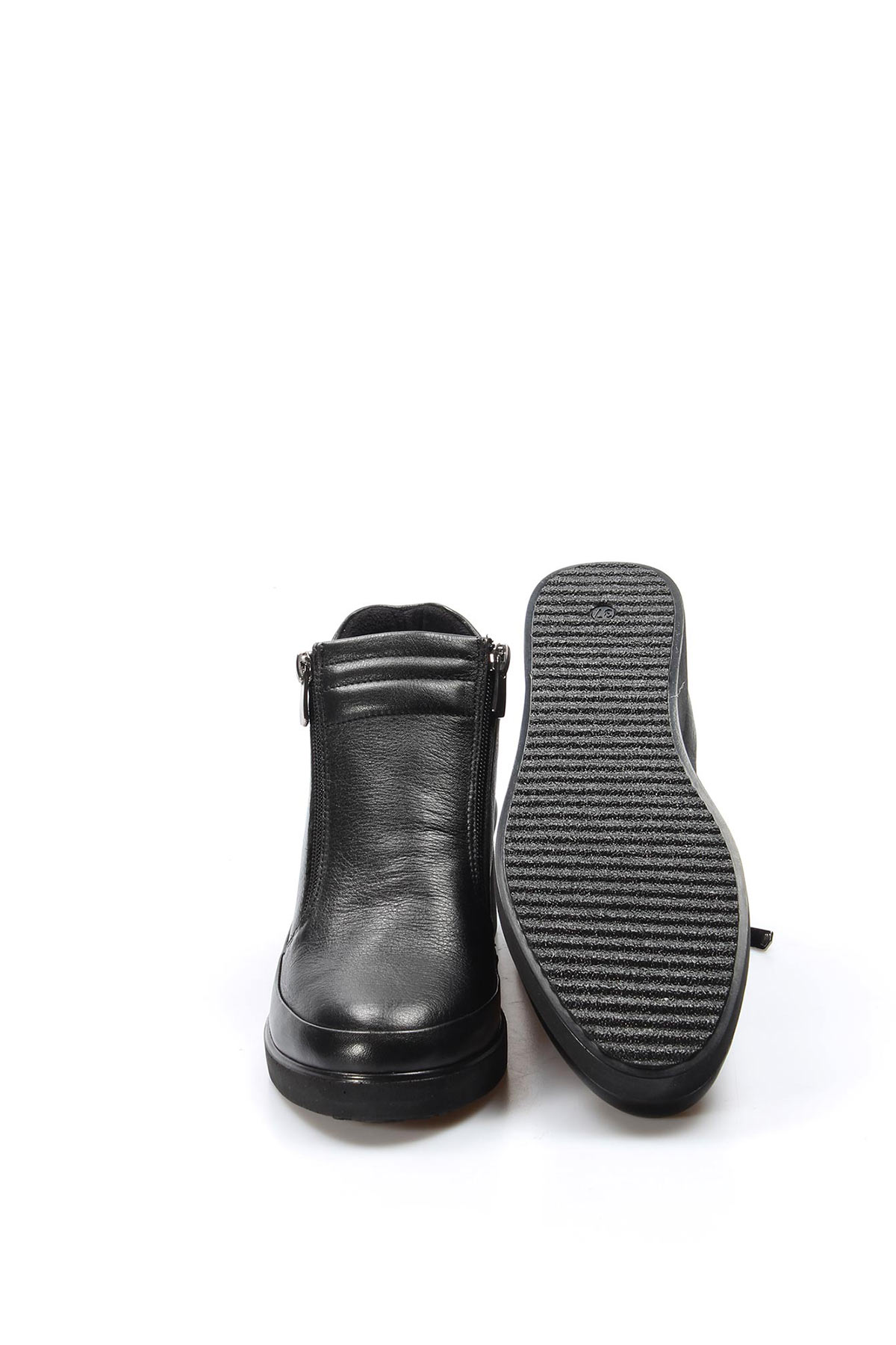 Hakiki Deri Kadın Kalın Taban Bot 863SZA356 - Görsel 5