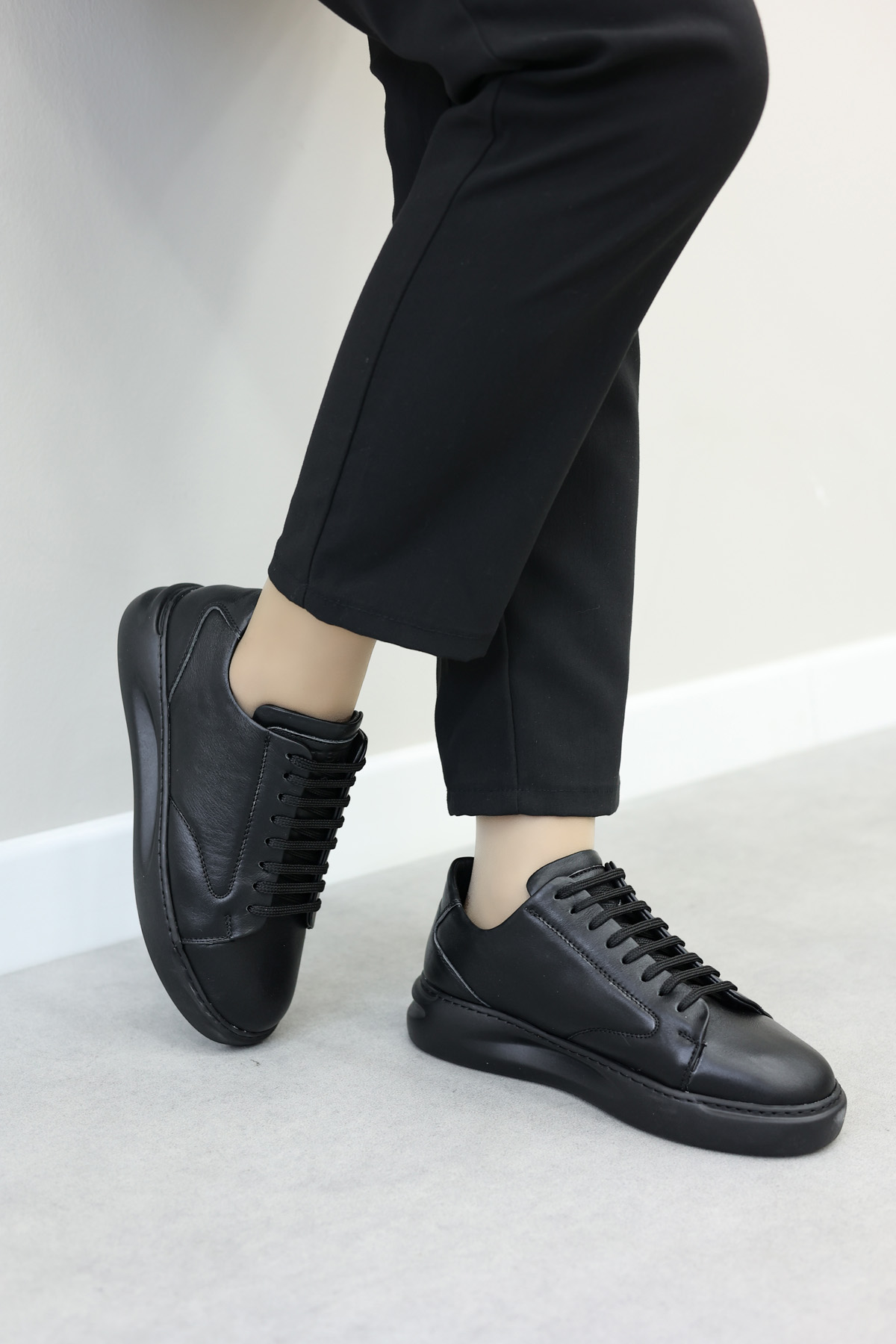 Hakiki Deri Kadın Spor Ayakkabı 934ZA108 - Görsel 2