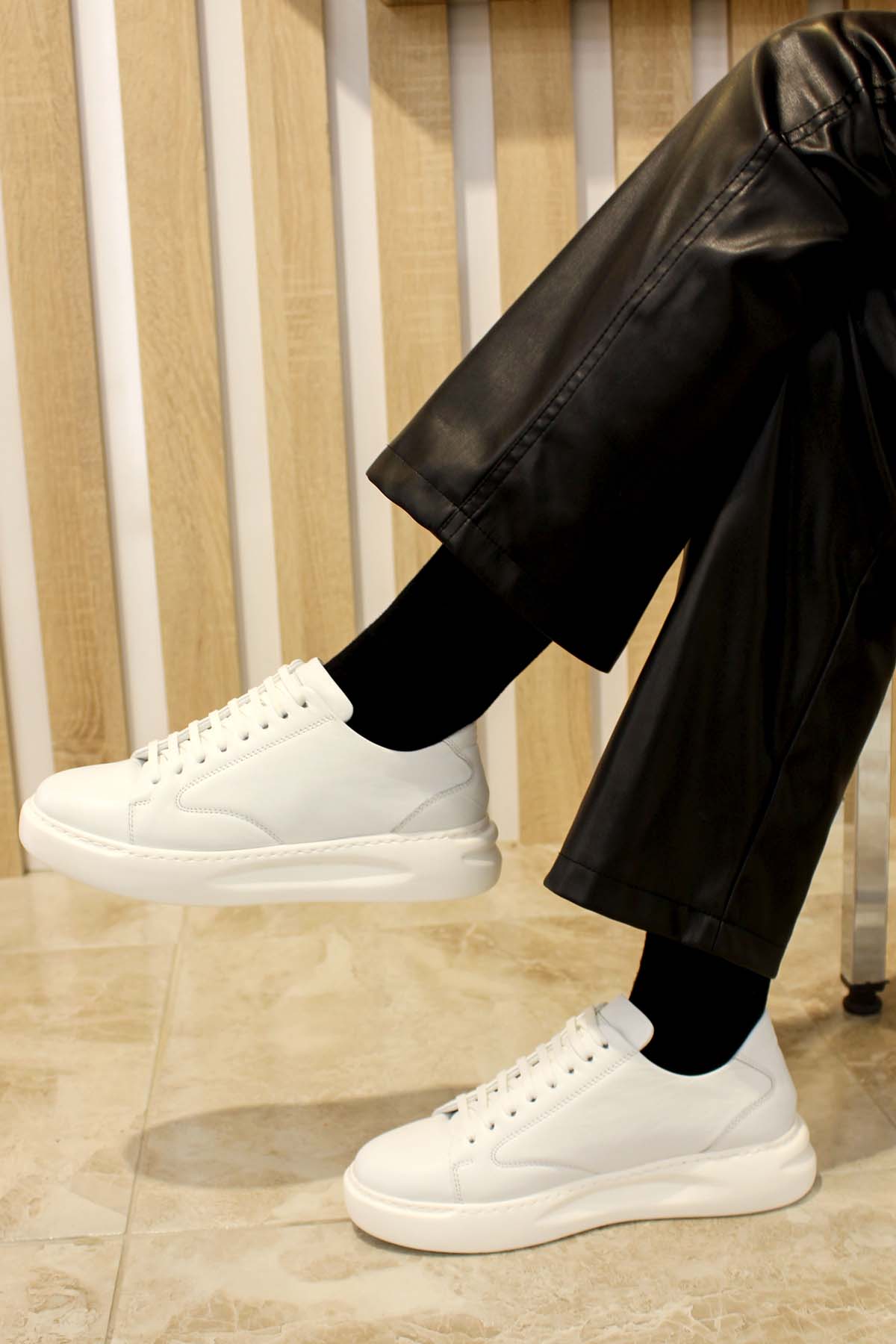 Hakiki Deri Kadın Spor Ayakkabı 934ZA108 - Görsel 2