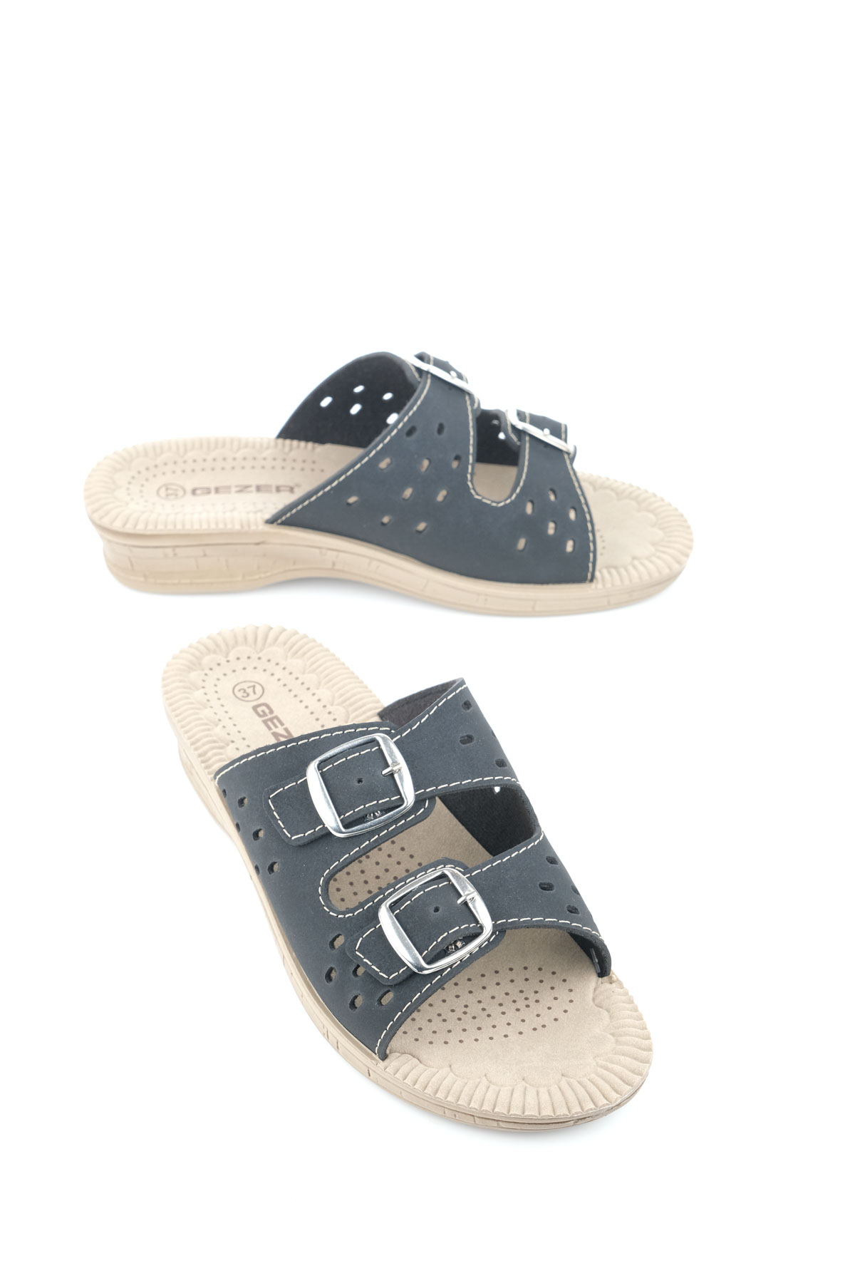 Yazlık Kadın Tokalı Ayarlanabilir Terlik - Görsel 2